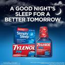 Tylenol Simply Sleep Nighttime Sleep Aid Caplets, 25 mg Diphenhydramine HCl, Non-Habit Forming Sleep Aid for Adults, 100 Count 3