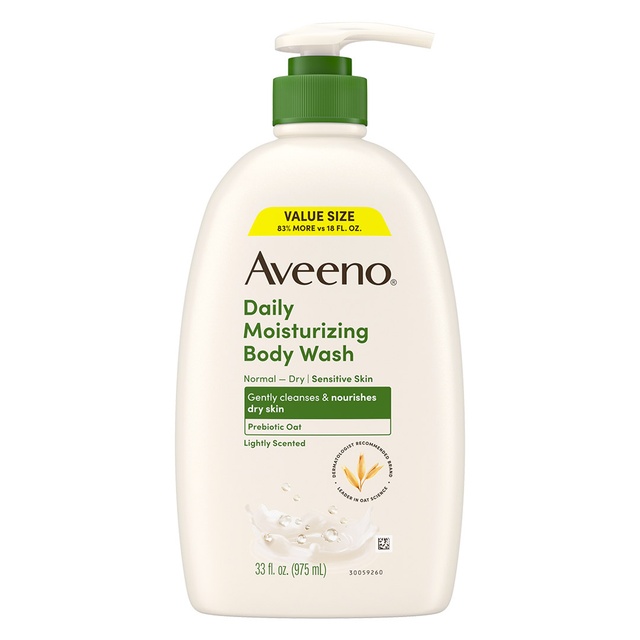 Aveeno Daily Moisturizing Oat Body Wash 33 fl.oz - Sensitive Formula for Normal to Dry Skin