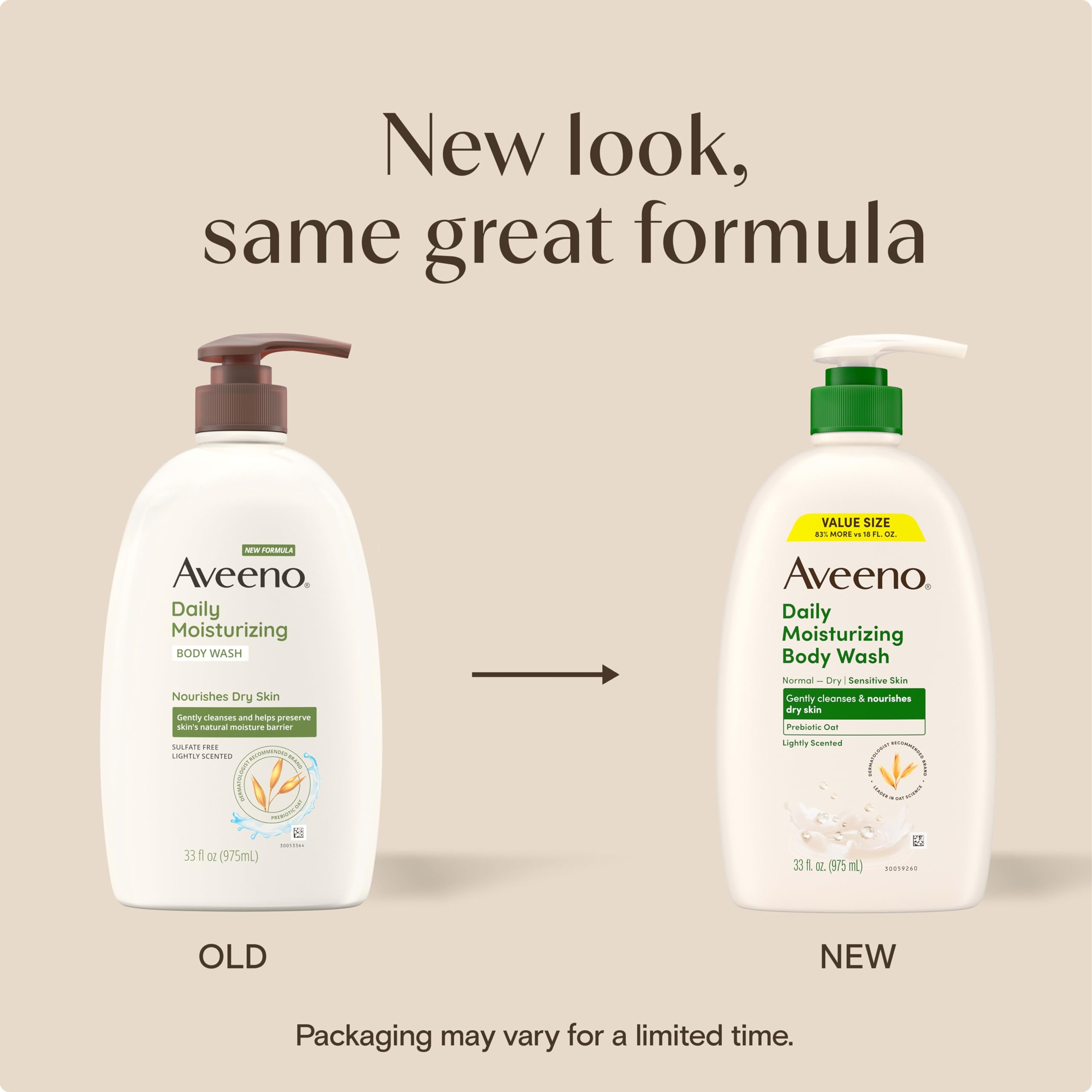 Aveeno Daily Moisturizing Oat Body Wash 33 fl.oz - Sensitive Formula for Normal to Dry Skin 3