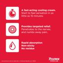 Tylenol Precise Cream, Cooling Sensation Pain Relief, Roll‑On, Lidocaine 4%, Menthol 1%, Targeted Maximum OTC Strength Combination for Back, Muscle and Joint, Numbing Cream Rollerball Applicator, 4 oz 3