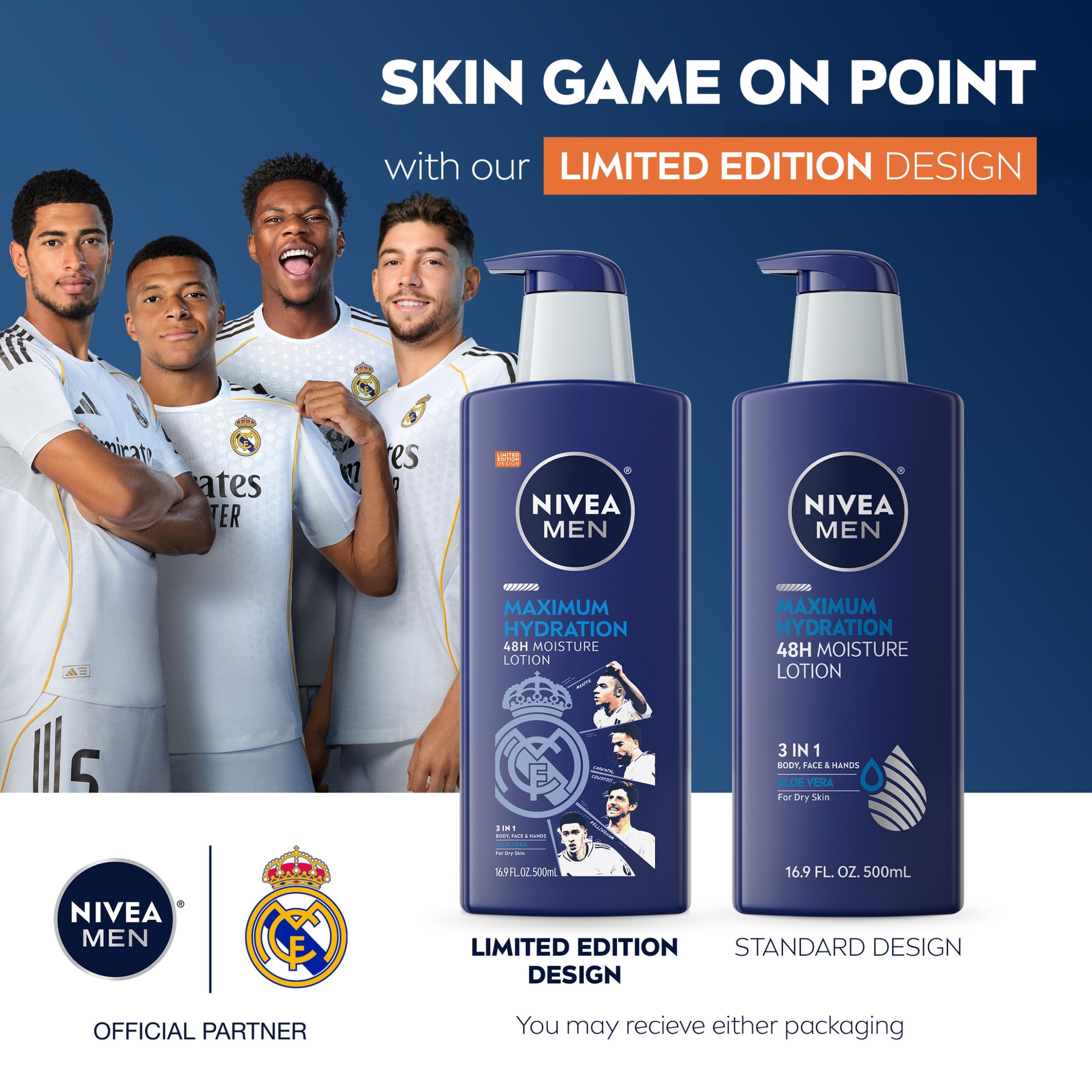 Nivea Men Maximum Hydration 48H Moisture Body Lotion 16.9 fl.oz - Aloe Vera Lotion for Men (Limited Edition) 3