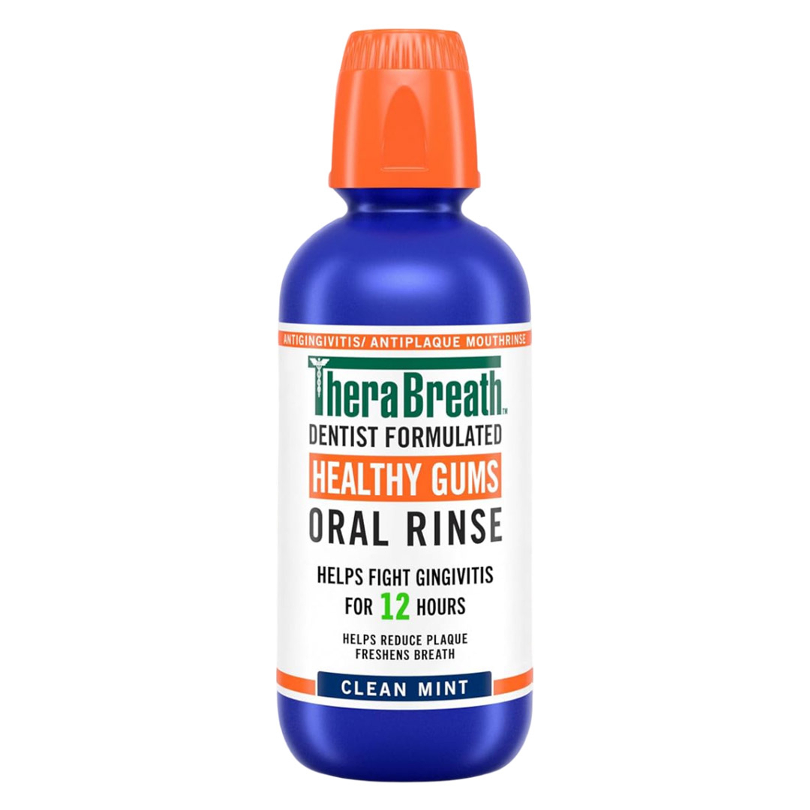 TheraBreath Healthy Gums Oral Rinse, Clean Mint, 16 fl.oz - Alcohol-Free Antigingivitis Mouthwash 1