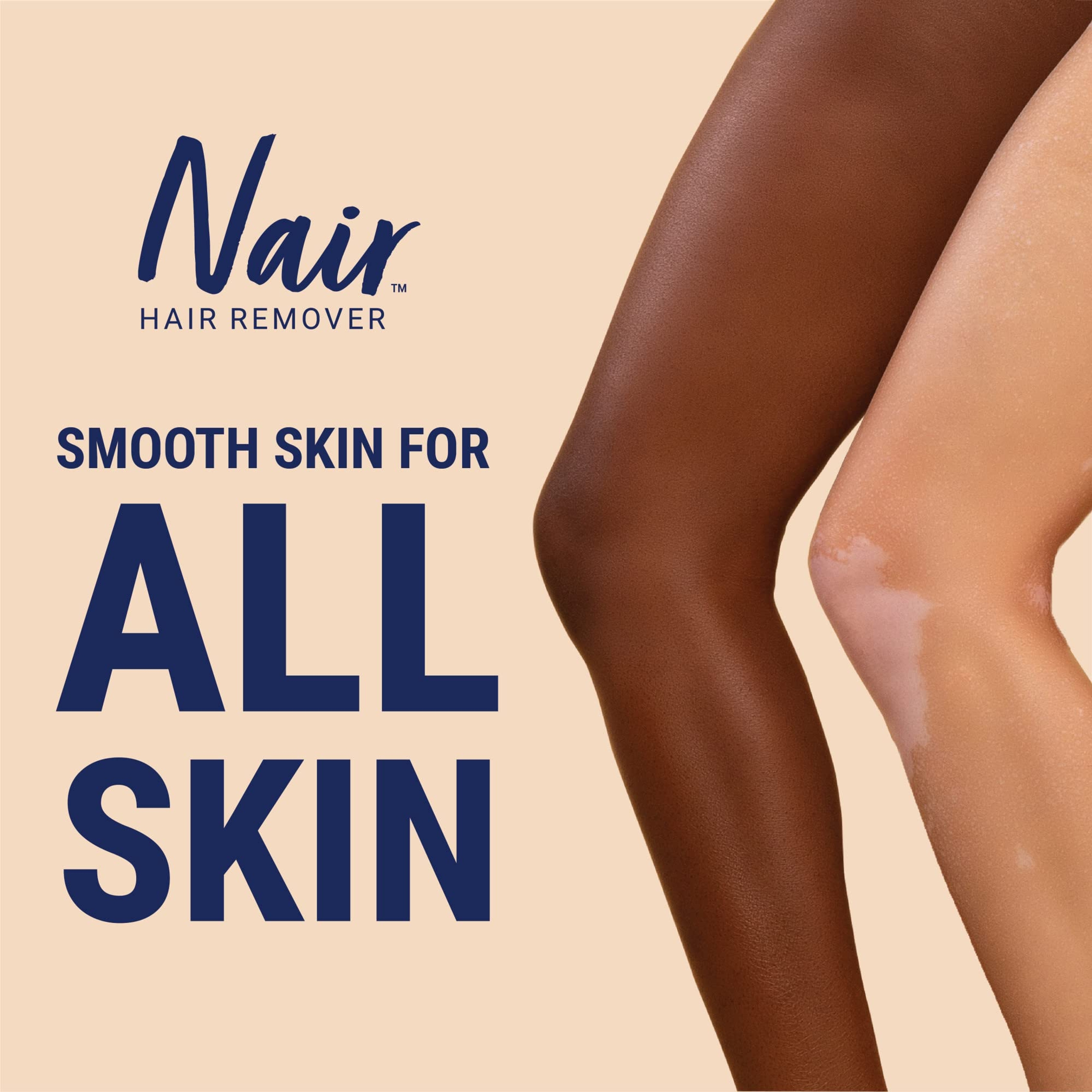 Nair Hair Remover Face Cream 2 oz - Moisturizing Formula Hair Remover with Sweet Almond Oil 4