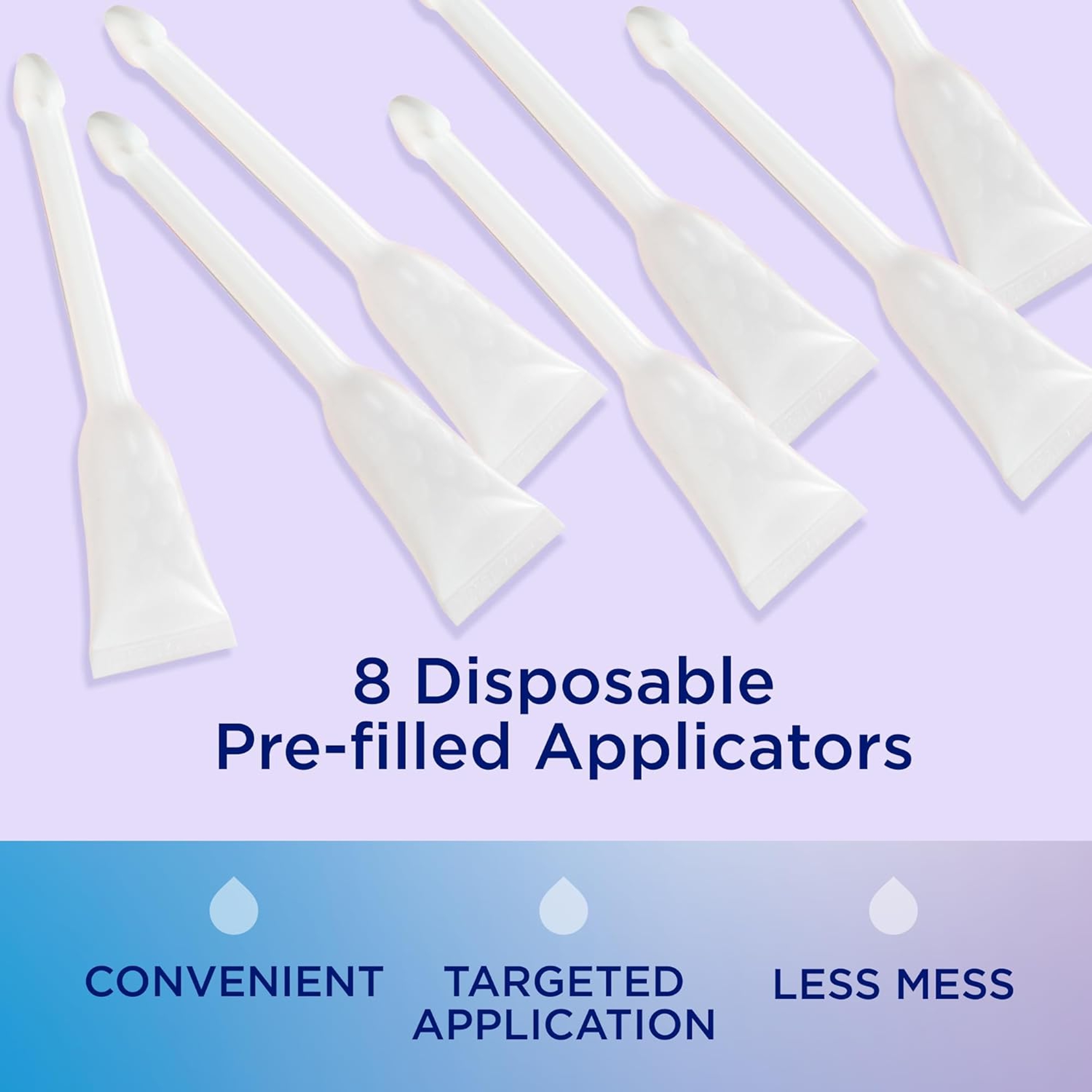 Replens Long-Lasting Feminine Moisturizer 8 Pre-Filled Applicators - Relieves Vaginal Dryness for Up to 3 Days 8