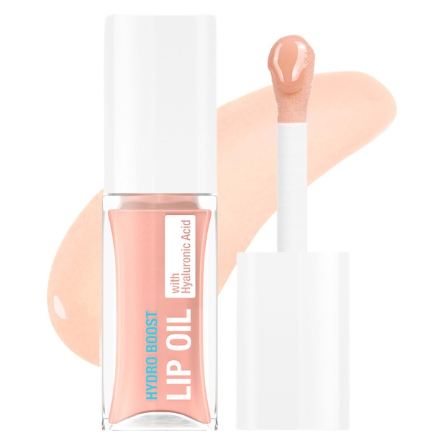 Neutrogena Hydro Boost Lip Oil, Light Pink, 0.2 fl.oz - Hydrates & Nourishes, Mirror-Like Shine for Fuller-Looking Lips