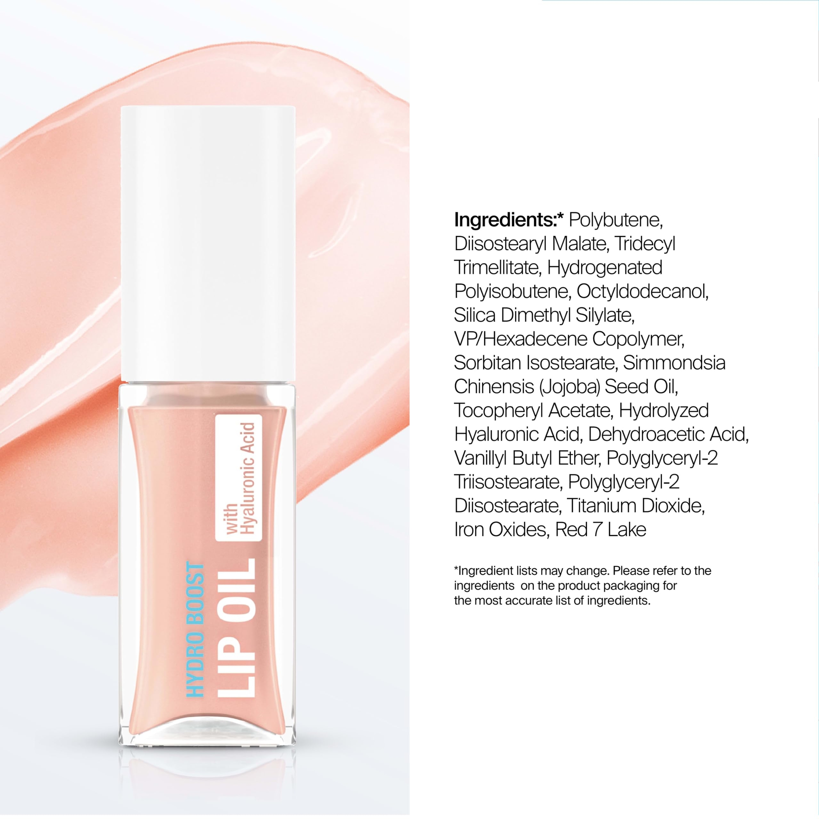 Neutrogena Hydro Boost Lip Oil, Light Pink, 0.2 fl.oz - Hydrates & Nourishes, Mirror-Like Shine for Fuller-Looking Lips 8