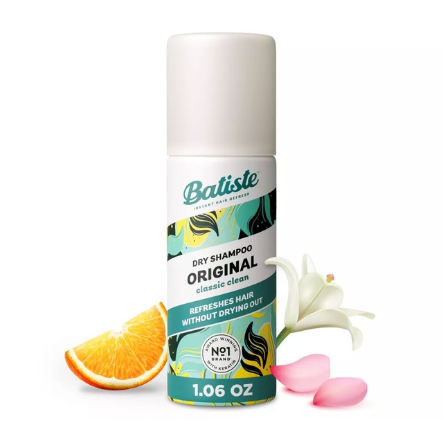 Batiste Original Dry Shampoo Mini 1.06 oz - Absorbs Oil & Grease, Classic Clean Scent