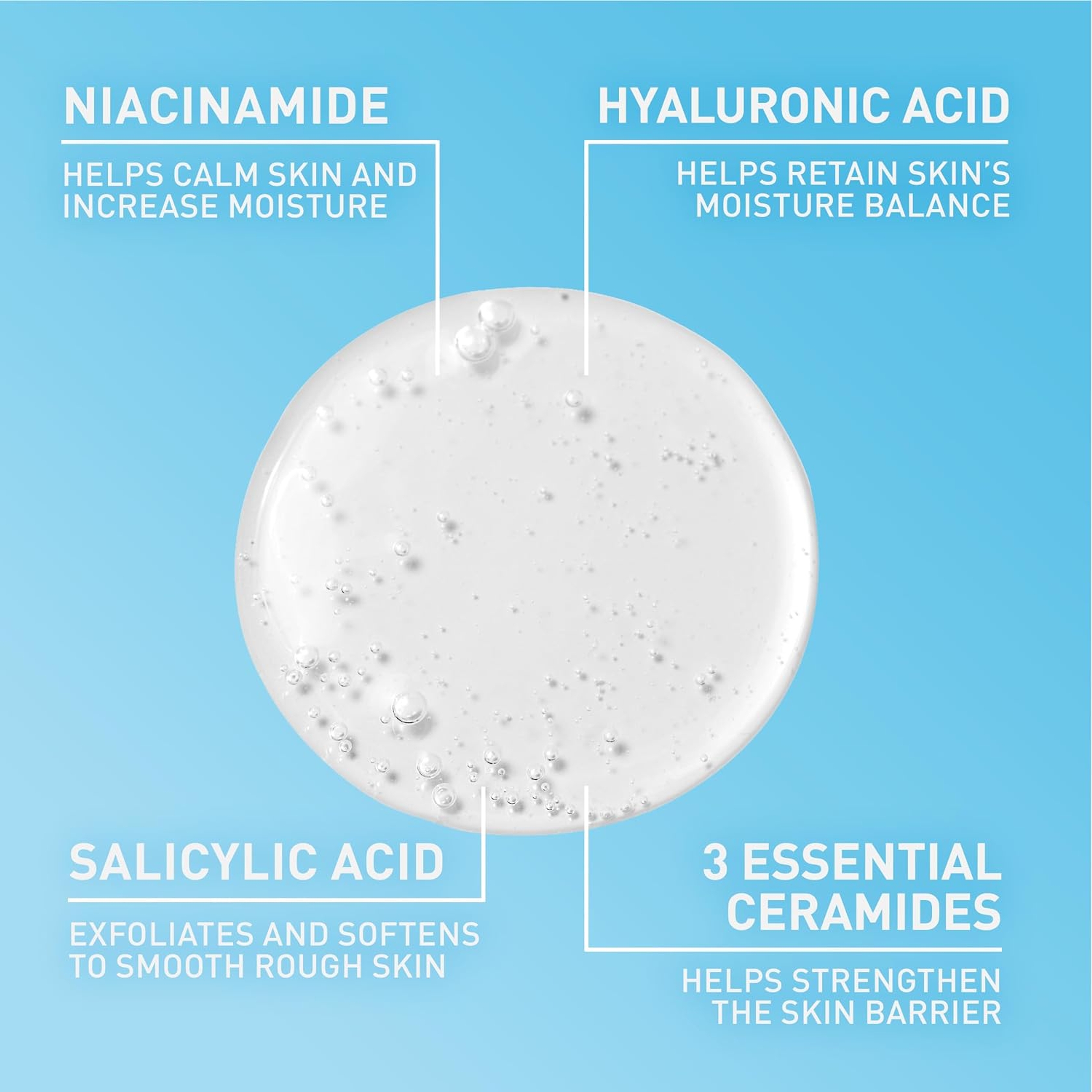 CeraVe Renewing SA Cleanser 8 fl.oz - BHA Exfoliating Face Wash Gently Cleanses, Helps Soften & Smooth Skin 2