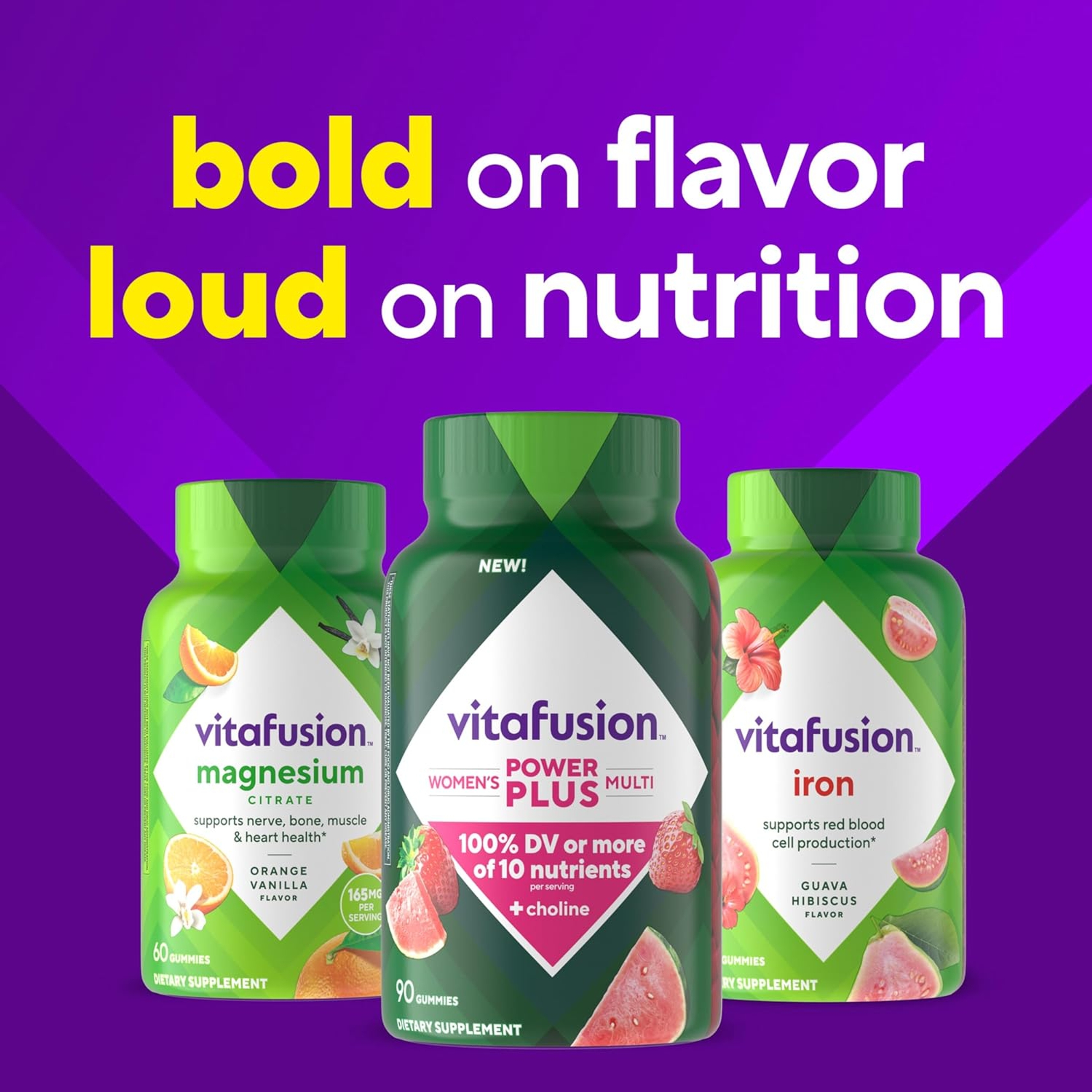 Vitafusion Power Plus Women's Multivitamin 90 Gummies - Strawberry & Watermelon Flavor 8