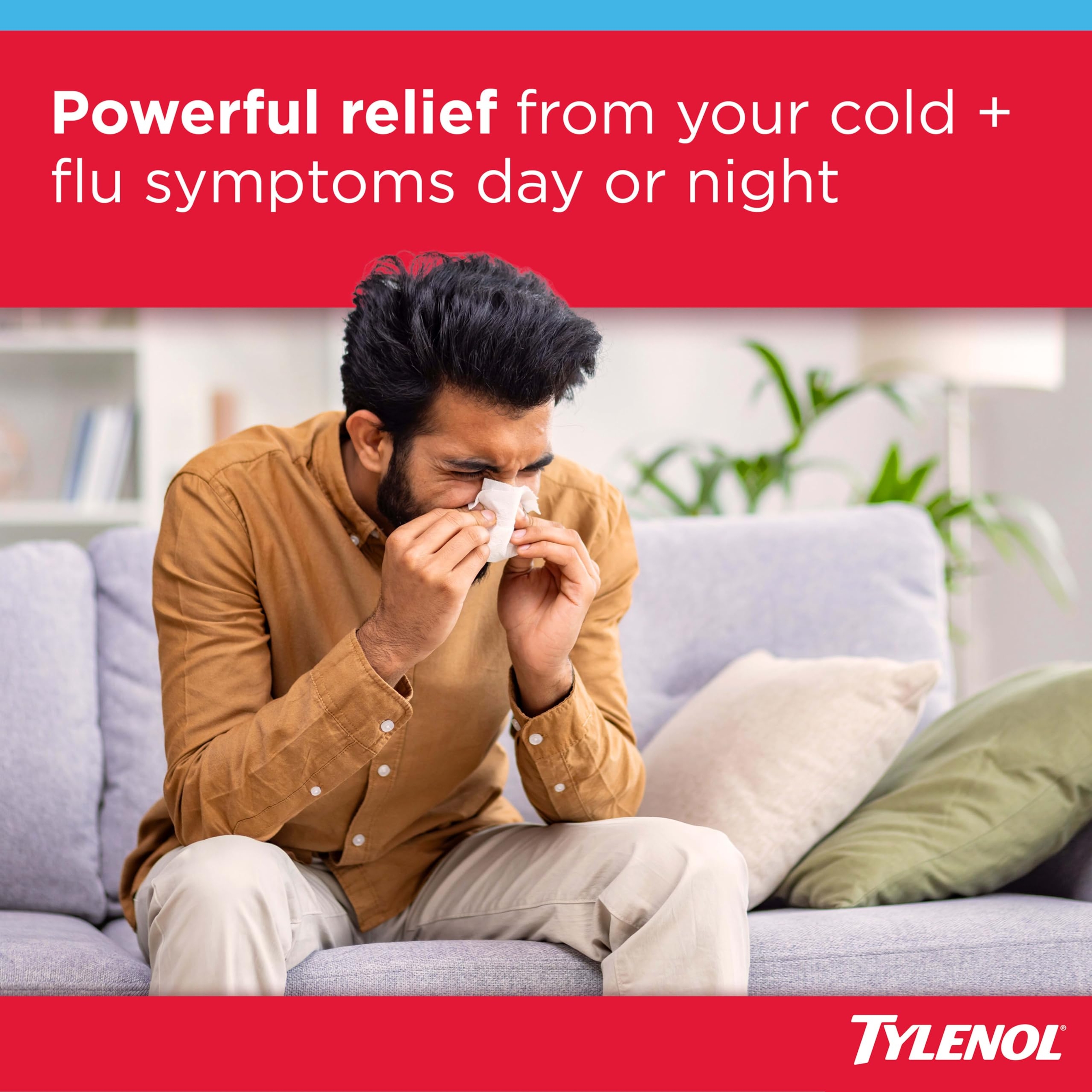 Tylenol Cold + Flu Severe Day & Night Caplets 24 Count - Multi-Symptom Cold & Flu Symptom Relief for Adults 3