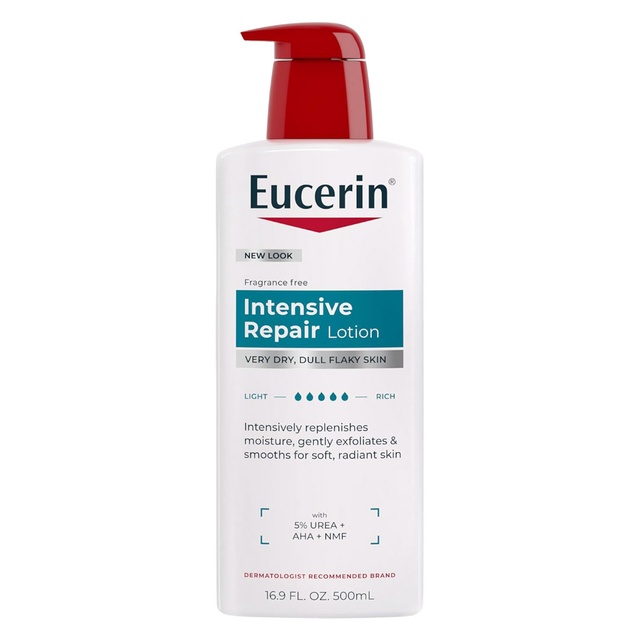 Eucerin Intensive Repair Lotion 16.9 fl.oz - Urea Enriched Body Moisturizer for Dry, Flaky Skin