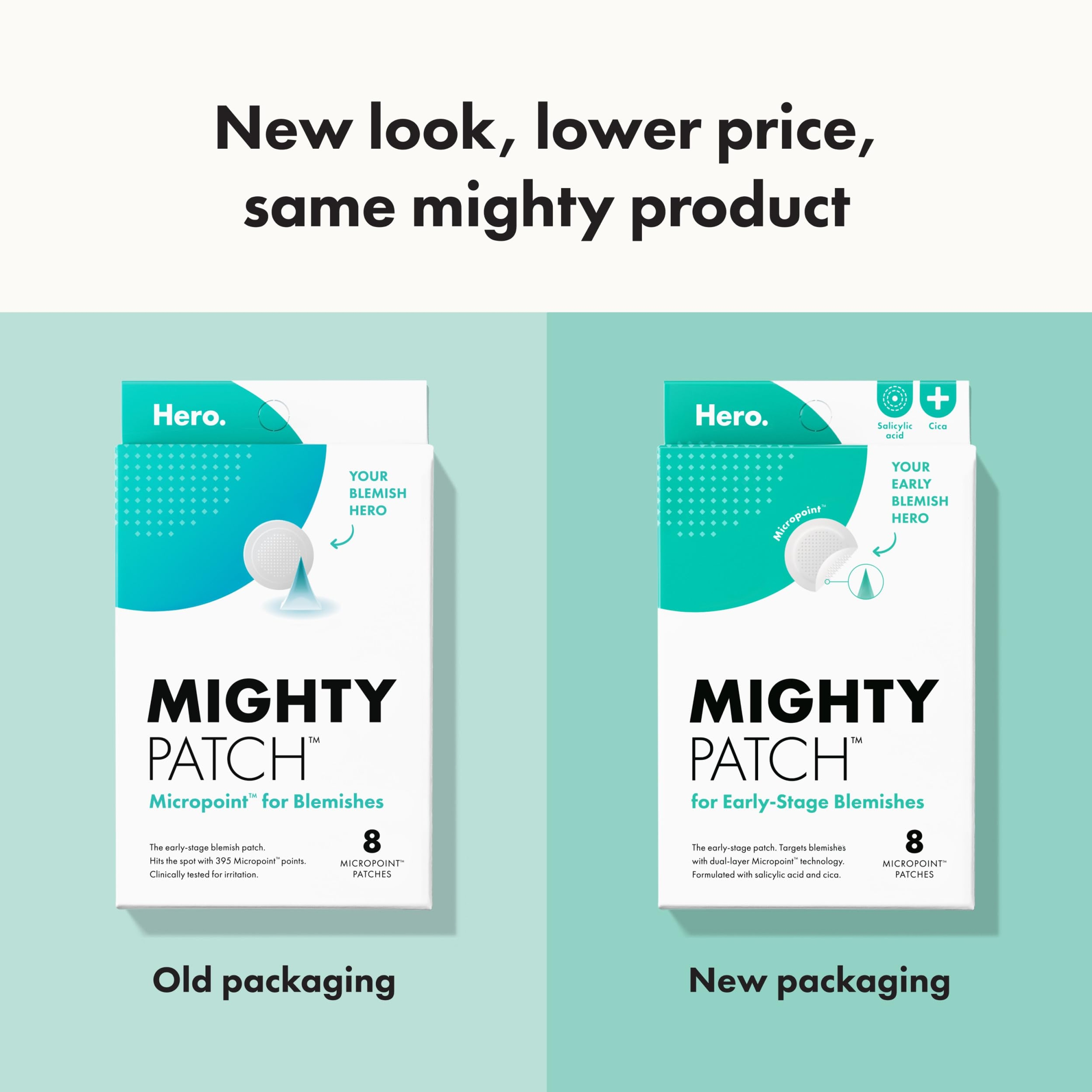 Mighty Patch Hero Cosmetics for Early-Stage Blemishes 8 Count - Micropoint Acne Pimple Patch 3