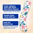 Band-Aid Brand Flexible Fabric Adhesive Bandages, Wildflower Designs, 30 Count - Assorted Sizes, Comfortable Protection 3