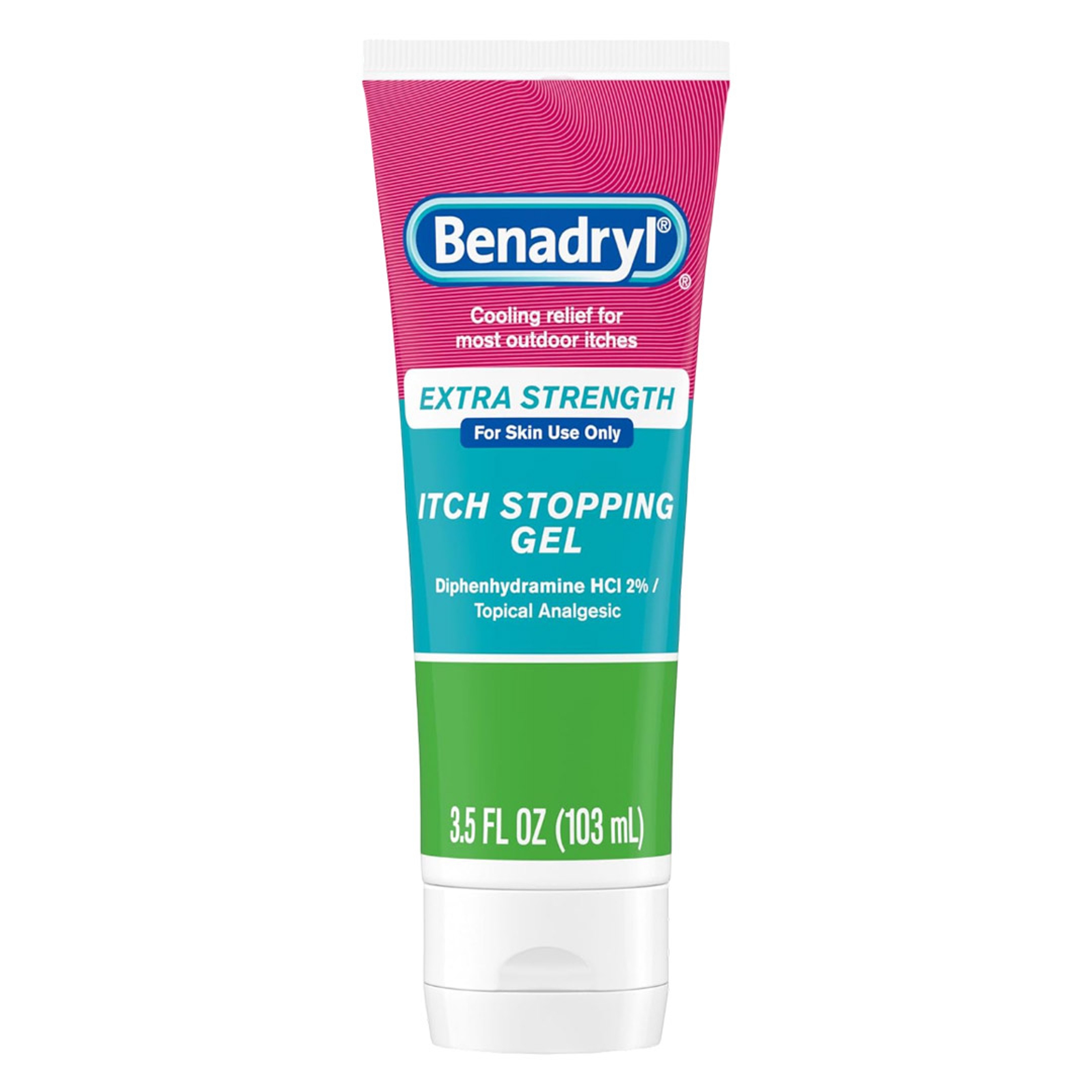 Benadryl Topical Itch Relief Gel 3.5 fl.oz - Soothing Relief from Scrapes, Insect Bites, Sunburn and More 2