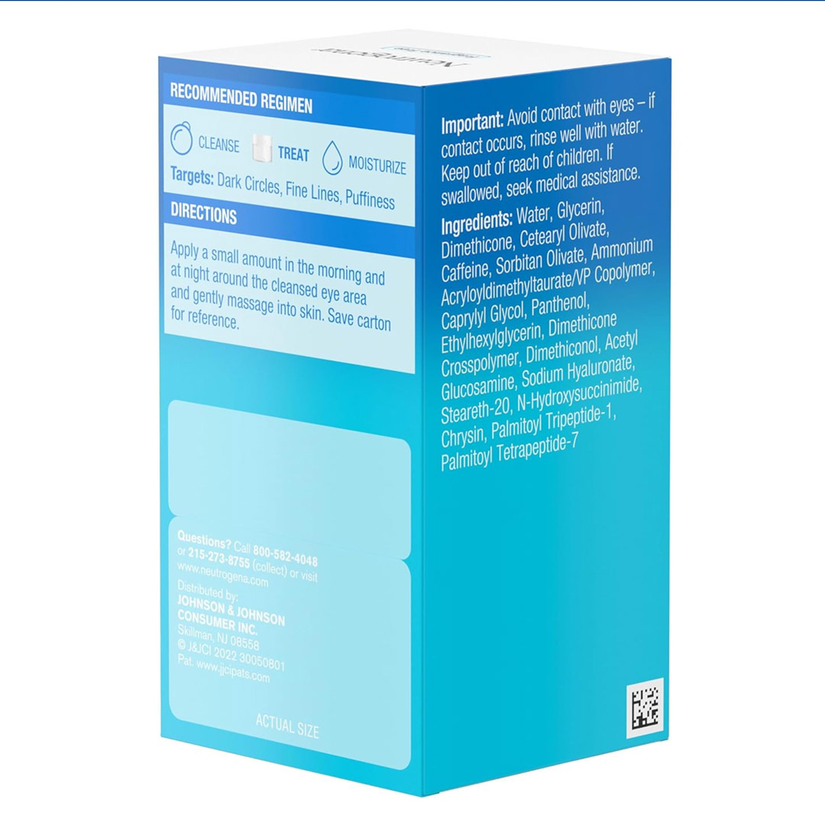 Neutrogena Hydro Boost+ Caffeine Eye Gel Cream 0.5 oz - Fragrance Free, Reduce The Look Of Dark Circles & Puffiness 7
