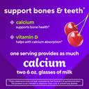 Vitafusion Calcium Gummy Vitamin, 100 Gummies -  for Bone and Teeth Support, Fruit & Cream Flavor 6