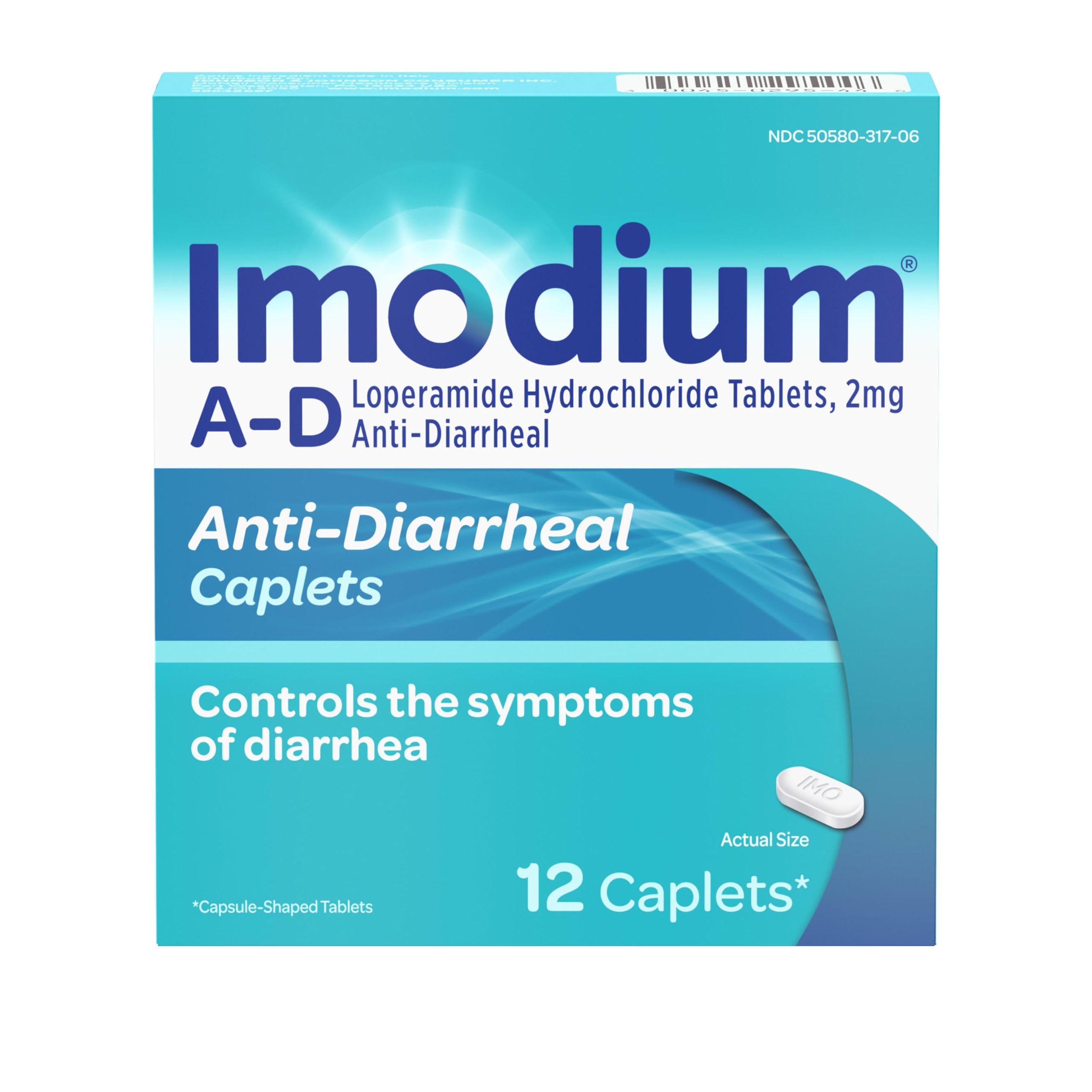 Imodium A-D Diarrhea Relief Caplets with Loperamide HCl, Anti Diarrheal Medicine to Help Control Symptoms of Diarrhea Due to Acute, Traveler's Diarrhea, 24 Count 11