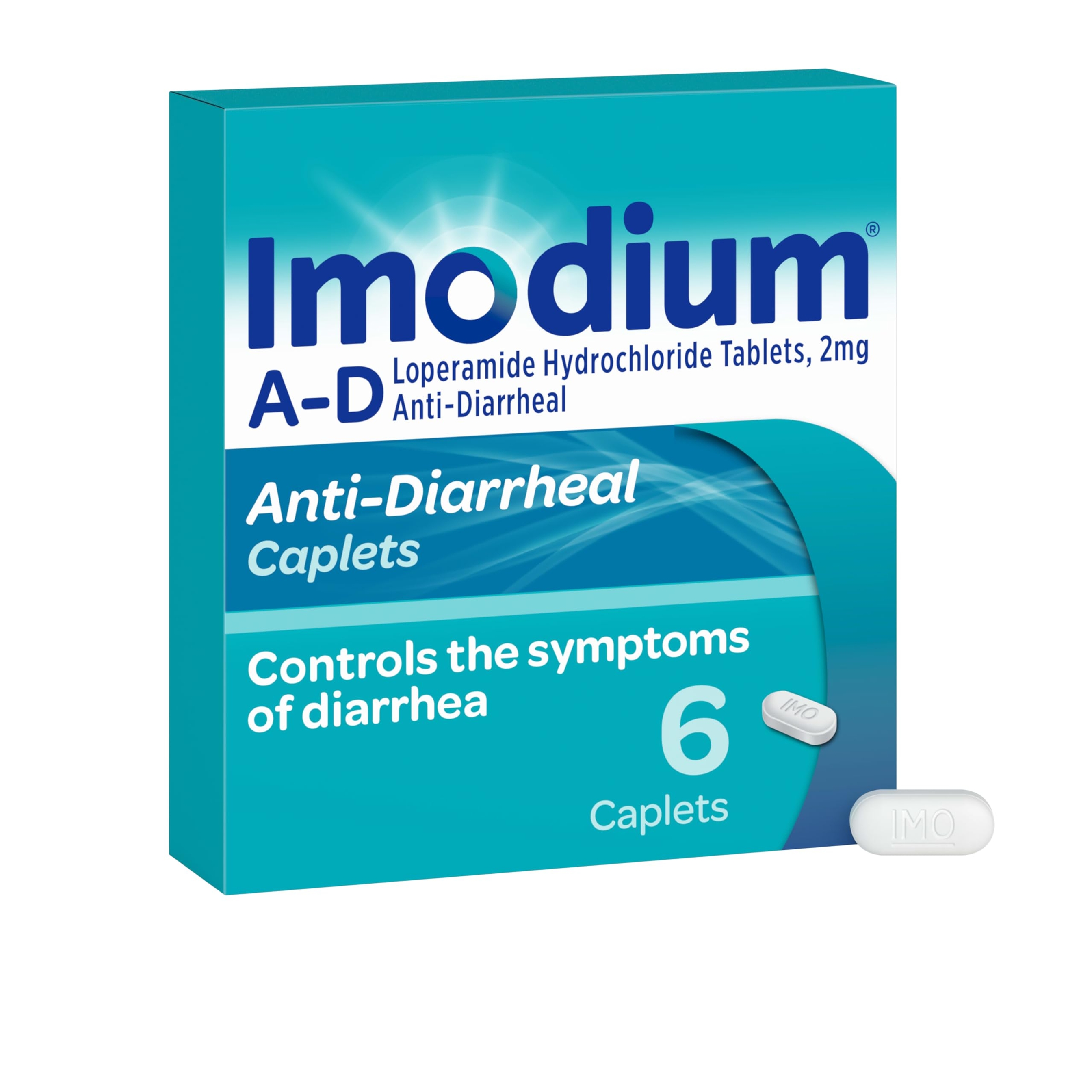 Imodium A-D Diarrhea Relief Caplets with Loperamide HCl, Anti Diarrheal Medicine to Help Control Symptoms of Diarrhea Due to Acute, Traveler's Diarrhea, 24 Count 12