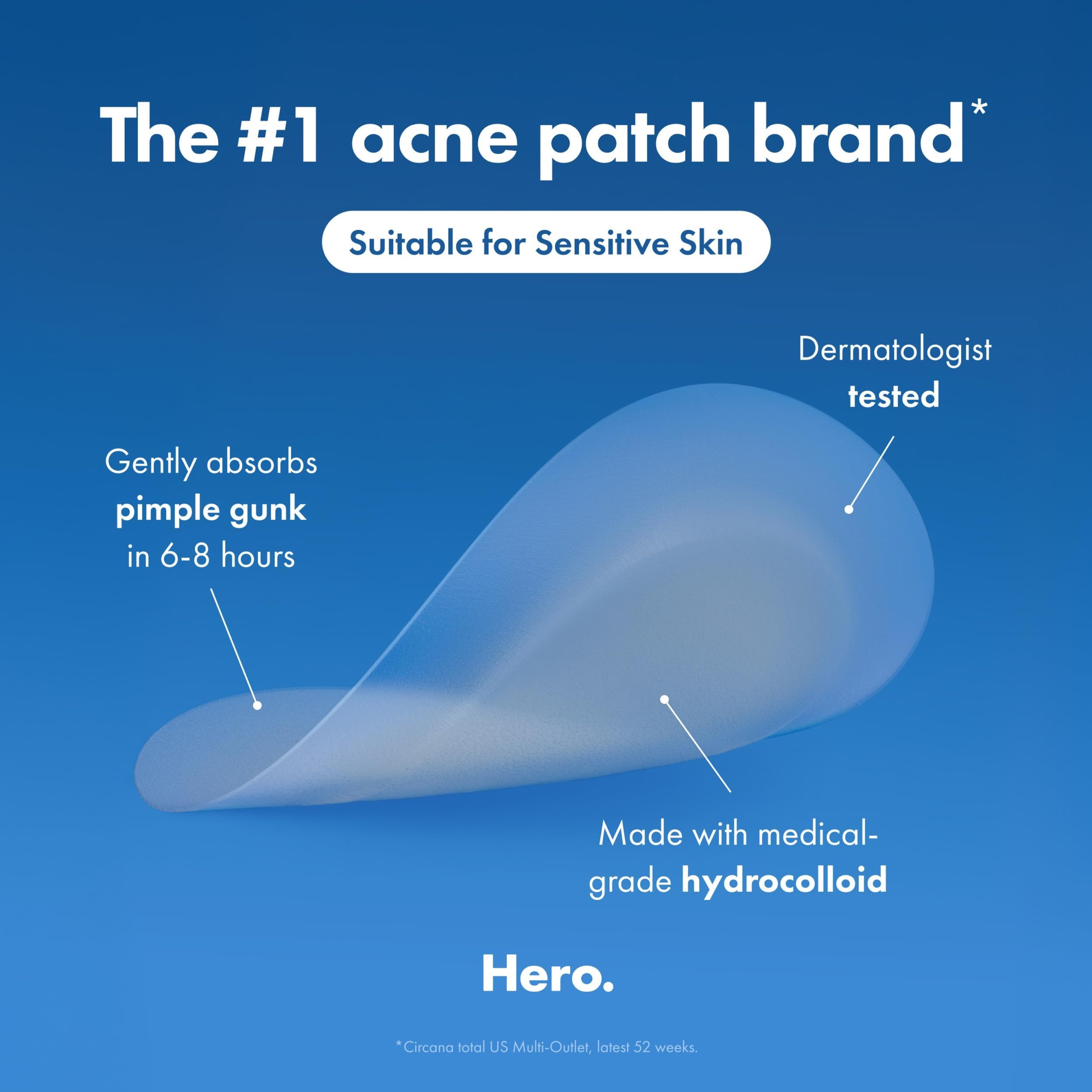 Mighty Patch Hero Cosmetics Mini Invisible+ Patch 30 Count - Daytime Hydrocolloid Acne Pimple Patches 6
