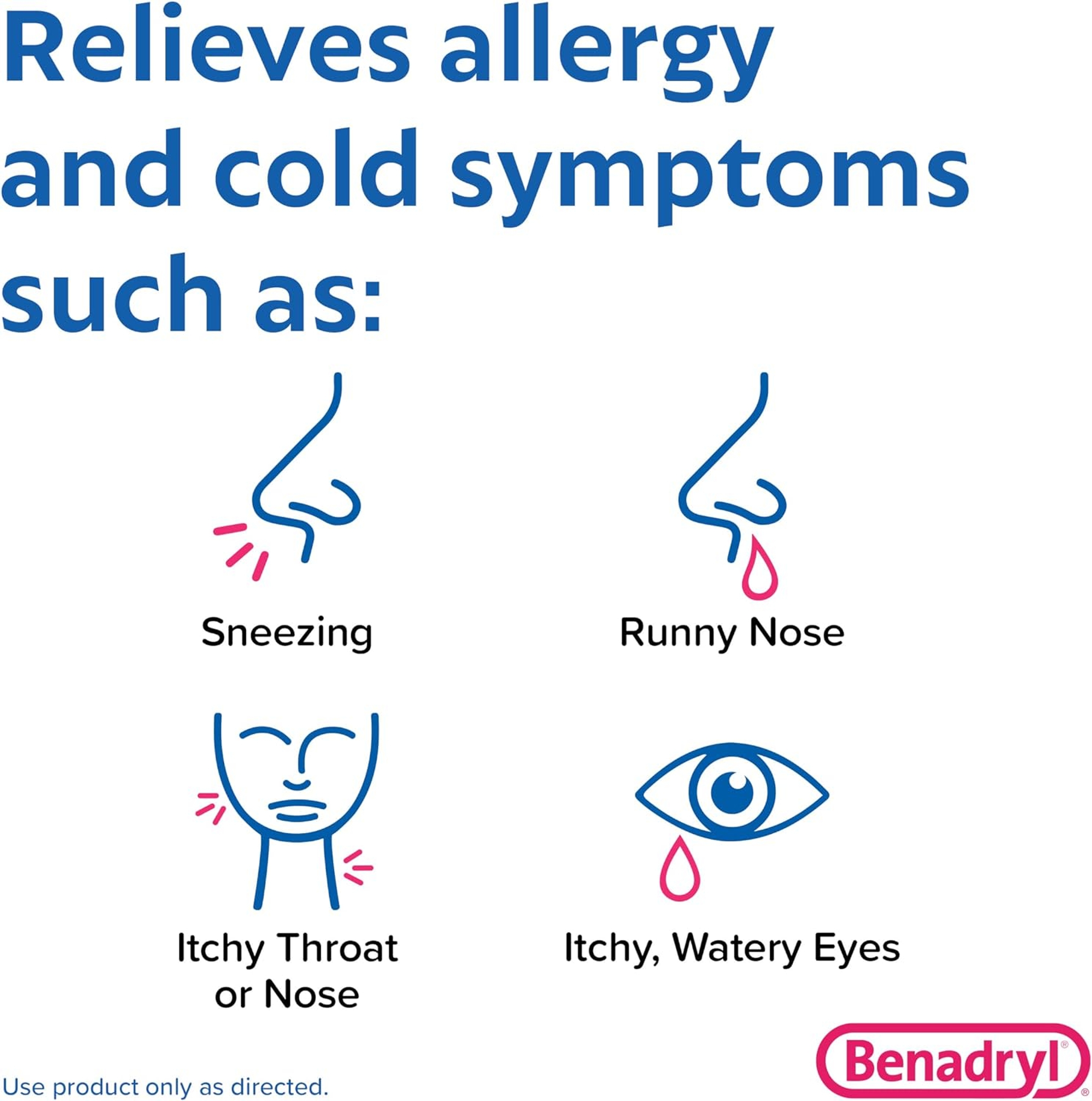 Benadryl Ultratabs Antihistamine Allergy Relief Tablets 24 Count - Diphenhydramine HCl 25mg 4