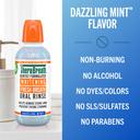 TheraBreath Whitening Fresh Breath Oral Rinse, Dazzling Mint, 16 fl.oz - Alcohol-Free Mouthwash Helps Remove & Prevent Stains 6