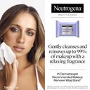 Neutrogena Night Calming Makeup Remover Ultra-Soft Micellar Wipes 25 Count - Facial Cleansing Wipes with A Relaxing Scent 2