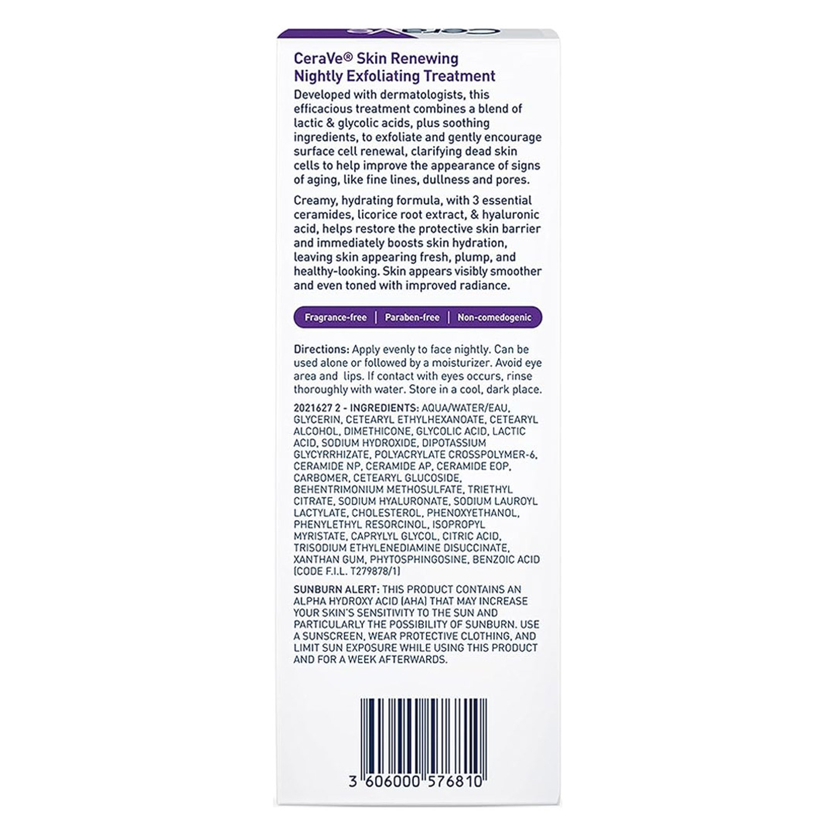 CeraVe Skin Renewing Nightly Exfoliating Treatment 1.7 fl.oz - Anti-Aging Serum with Glycolic Acid Helps Smooth Fine Lines 6