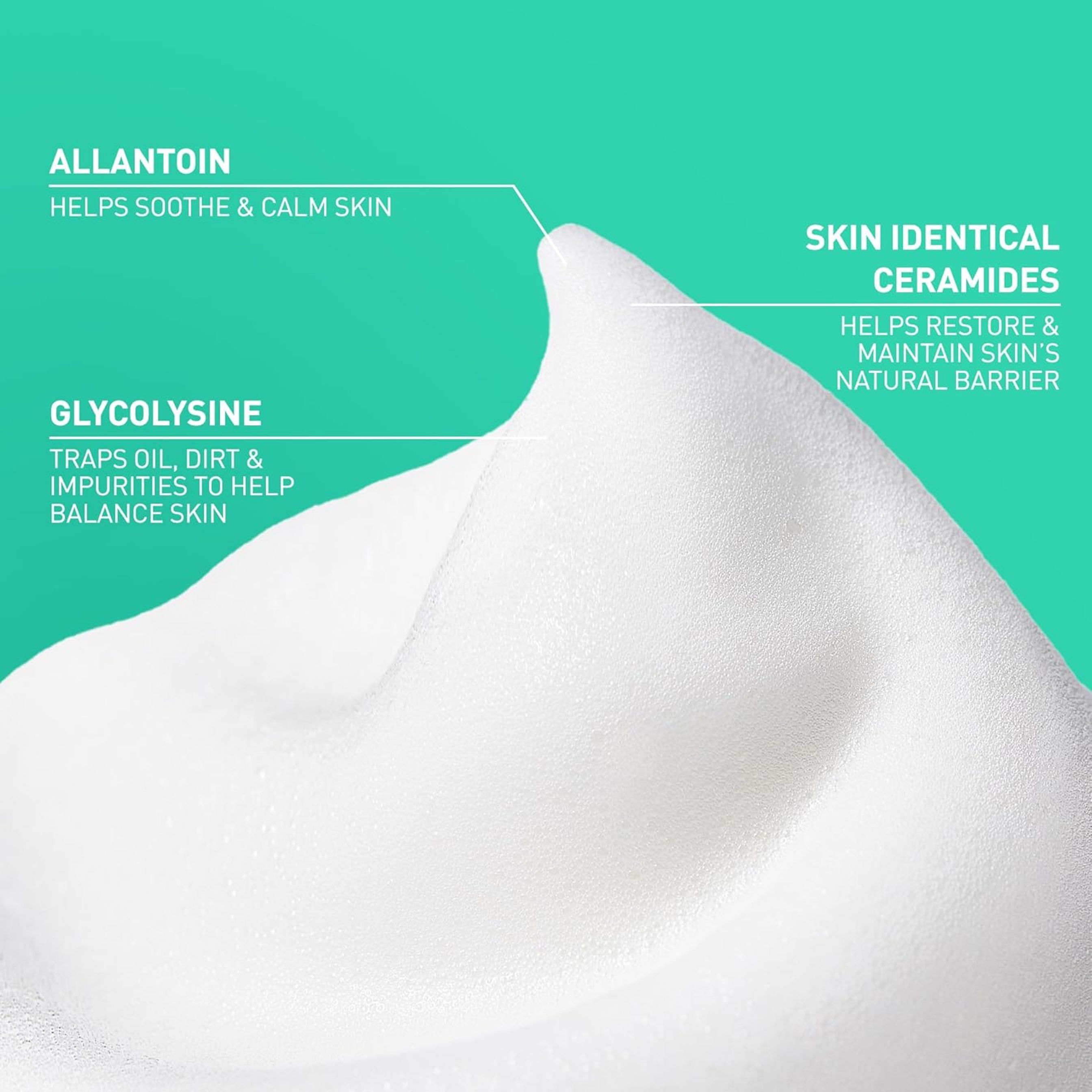 CeraVe Balancing Air Foam Face Wash, Foaming Facial Cleanser For Combination Skin, 8HR Oil Control + 24HR Hydration, Fragrance-Free & Non-Comedogenic, With Glycolysine™ & 3 Essential Ceramides, 8oz 3