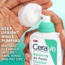 CeraVe Balancing Air Foam Face Wash, Foaming Facial Cleanser For Combination Skin, 8HR Oil Control + 24HR Hydration, Fragrance-Free & Non-Comedogenic, With Glycolysine™ & 3 Essential Ceramides, 8oz 8