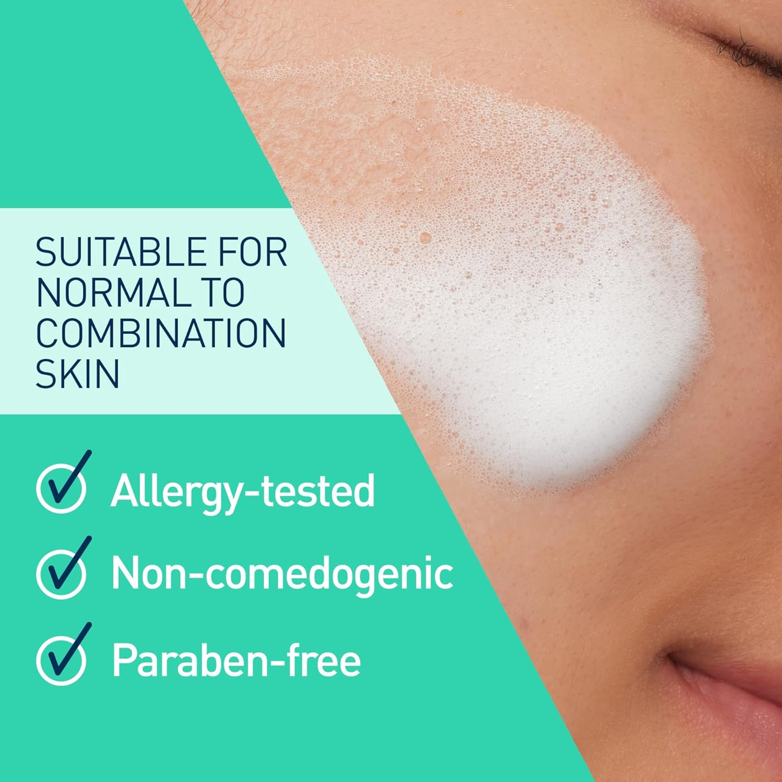 CeraVe Balancing Air Foam Face Wash, Foaming Facial Cleanser For Combination Skin, 8HR Oil Control + 24HR Hydration, Fragrance-Free & Non-Comedogenic, With Glycolysine™ & 3 Essential Ceramides, 8oz 9