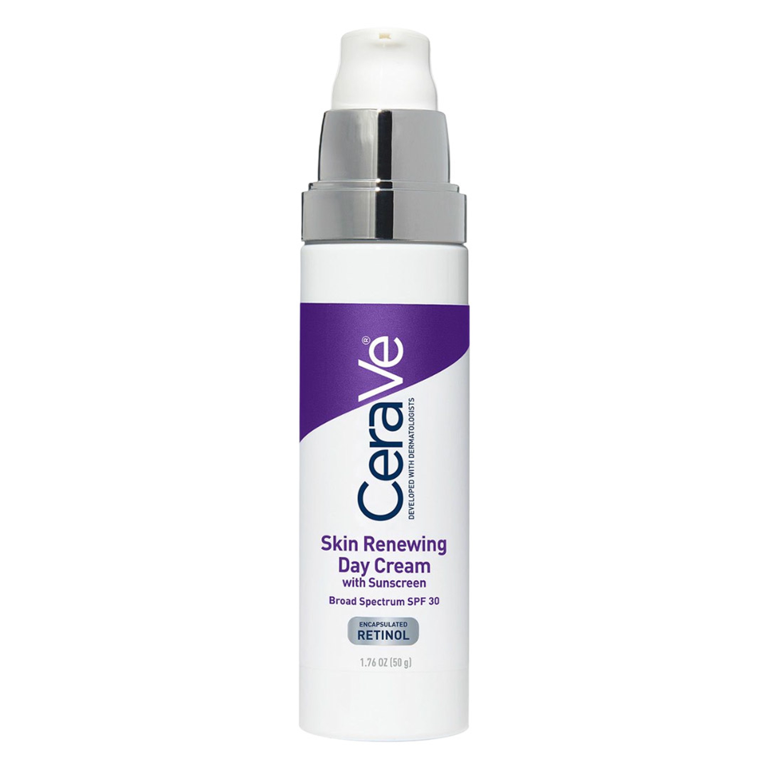 CeraVe Skin Renewing Day Cream 1.76 oz - Anti-Aging Retinol Face Moisturizer with SPF30 & Hyaluronic Acid 1