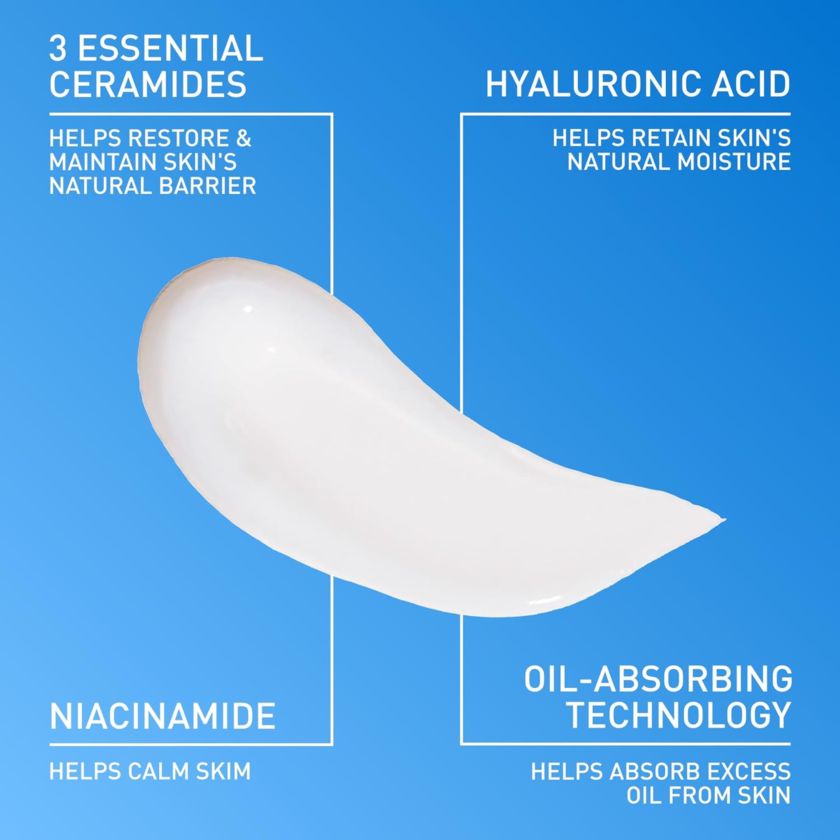 CeraVe Oil Control Moisturizing Gel-Cream 2 fl.oz - Lightweight Moisturizer with Oil-Absorbing Technology for Oily Skin 2