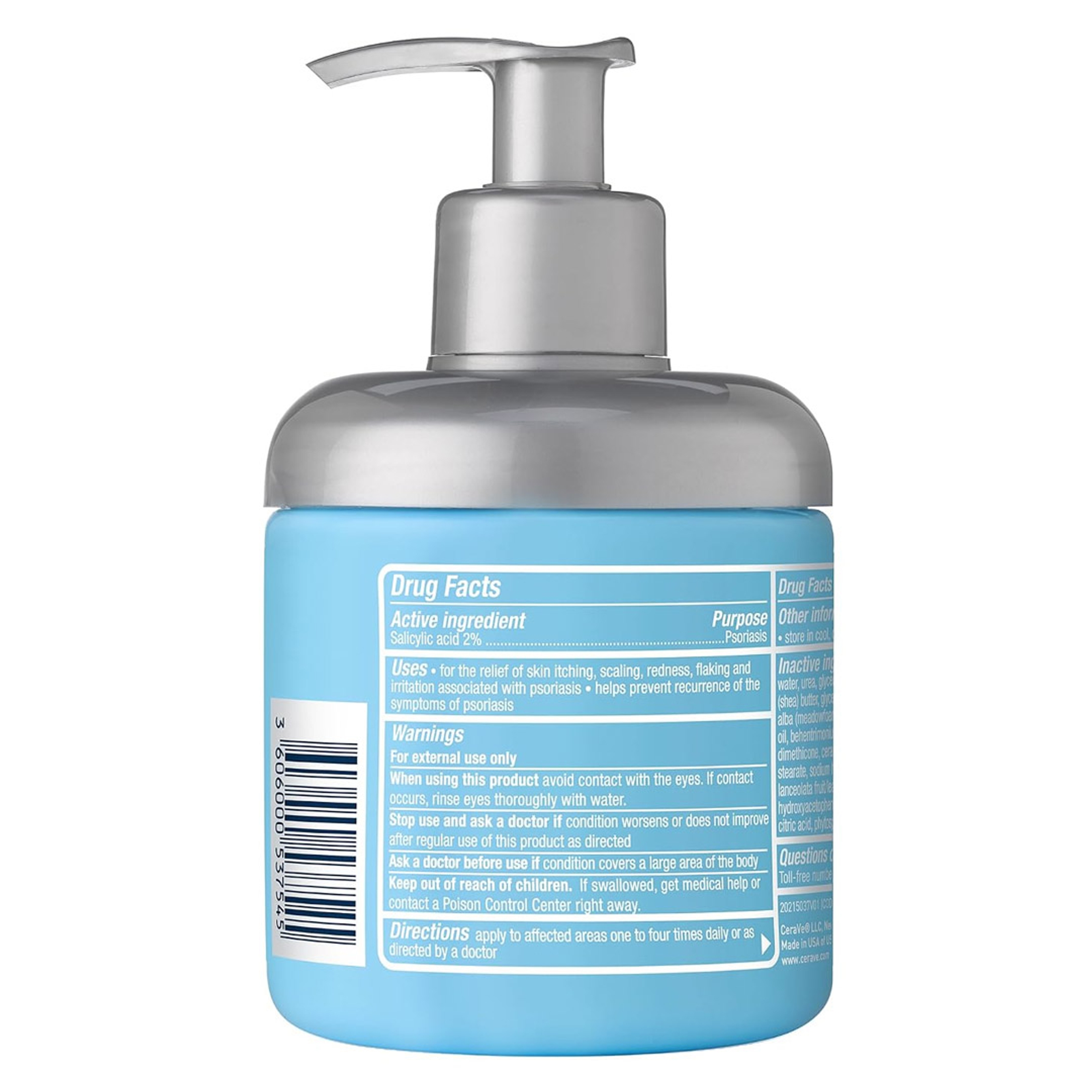 CeraVe Psoriasis Moisturizing Cream 8 oz - Relieves, Moisturizes & Exfoliates Dry Skin, Itchy & Rough Skin with Salicylic Acid 7