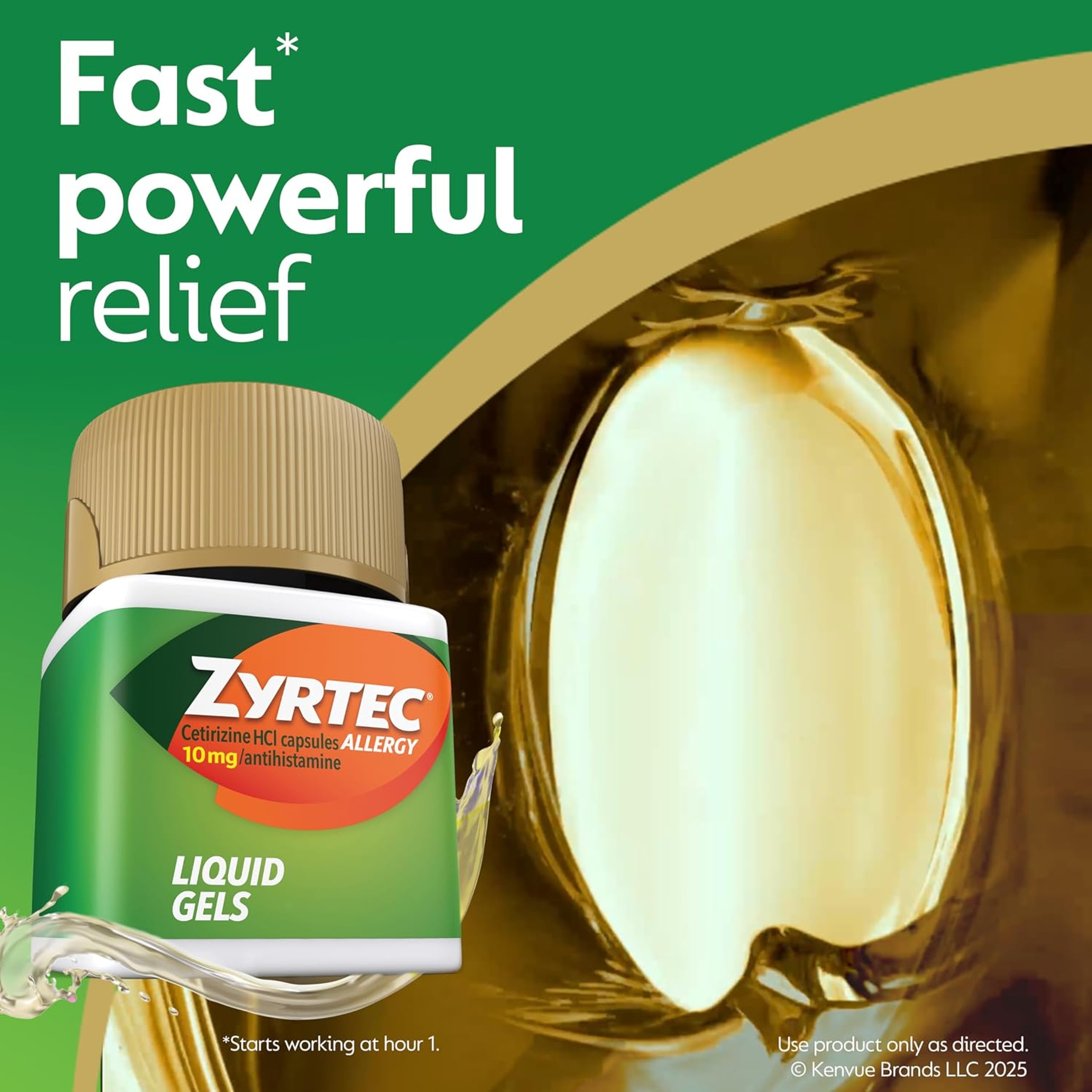Zyrtec 24 Hour Allergy Liquid Gels, 10mg Cetirizine HCl, 40 Count - Indoor & Outdoor Allergy Medicine 4
