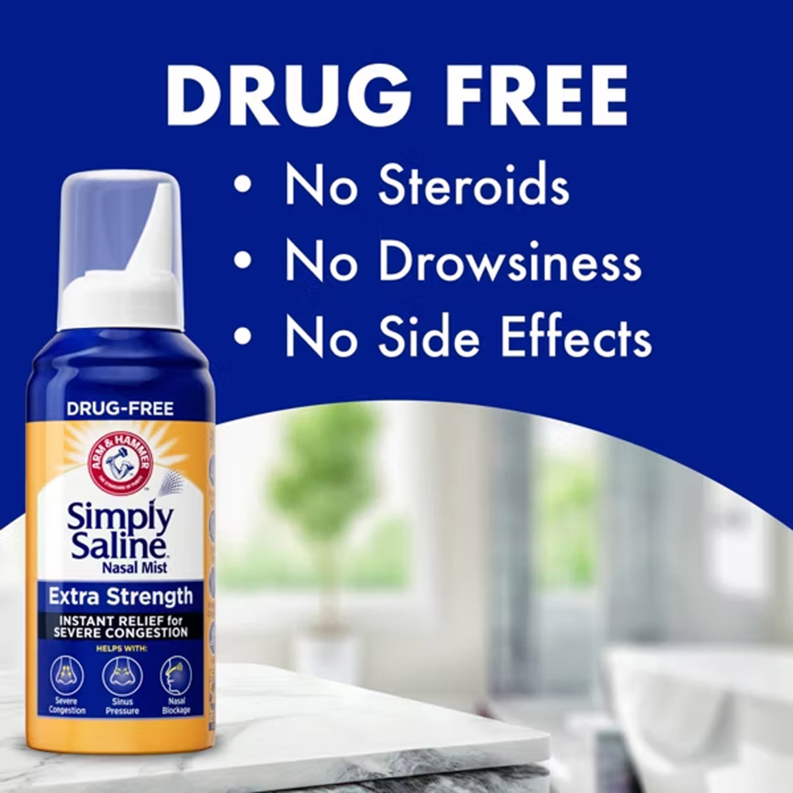 Arm & Hammer Simply Saline Extra Strength Nasal Mist 4.6 oz - Instant Relief for Severe Congestion 9