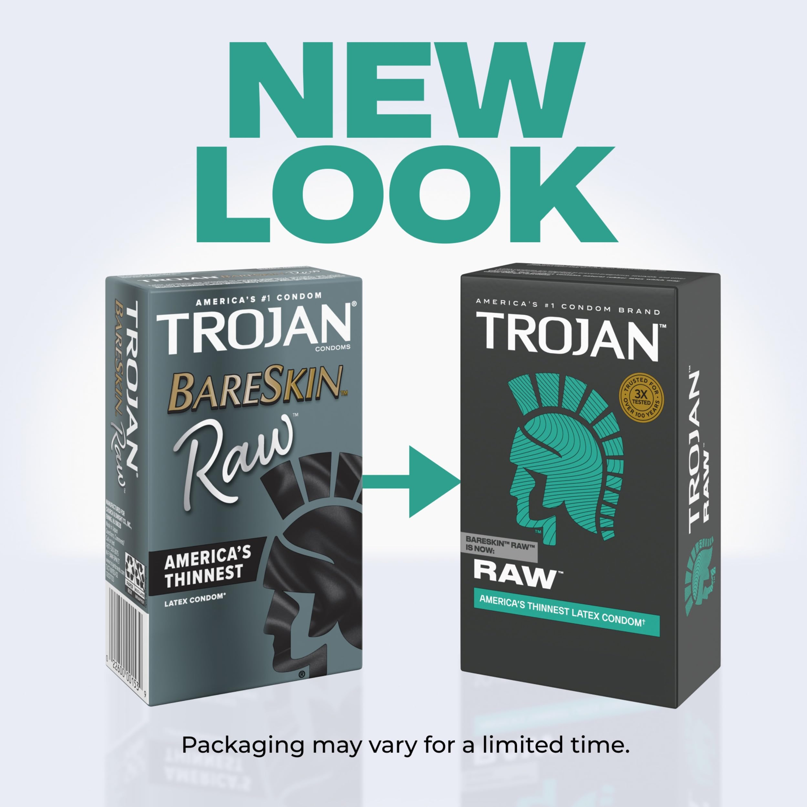 Trojan Raw Condoms 24 Count - America’s Thinnest Premium Lubricated Latex Condoms 2