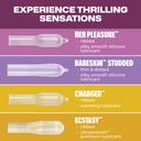 Trojan Pleasure Pack Condoms 36 Count - Assorted Latex Lubricated Condoms with Her Pleasure, Charged, BareSkin & Ecstasy Varieties 3