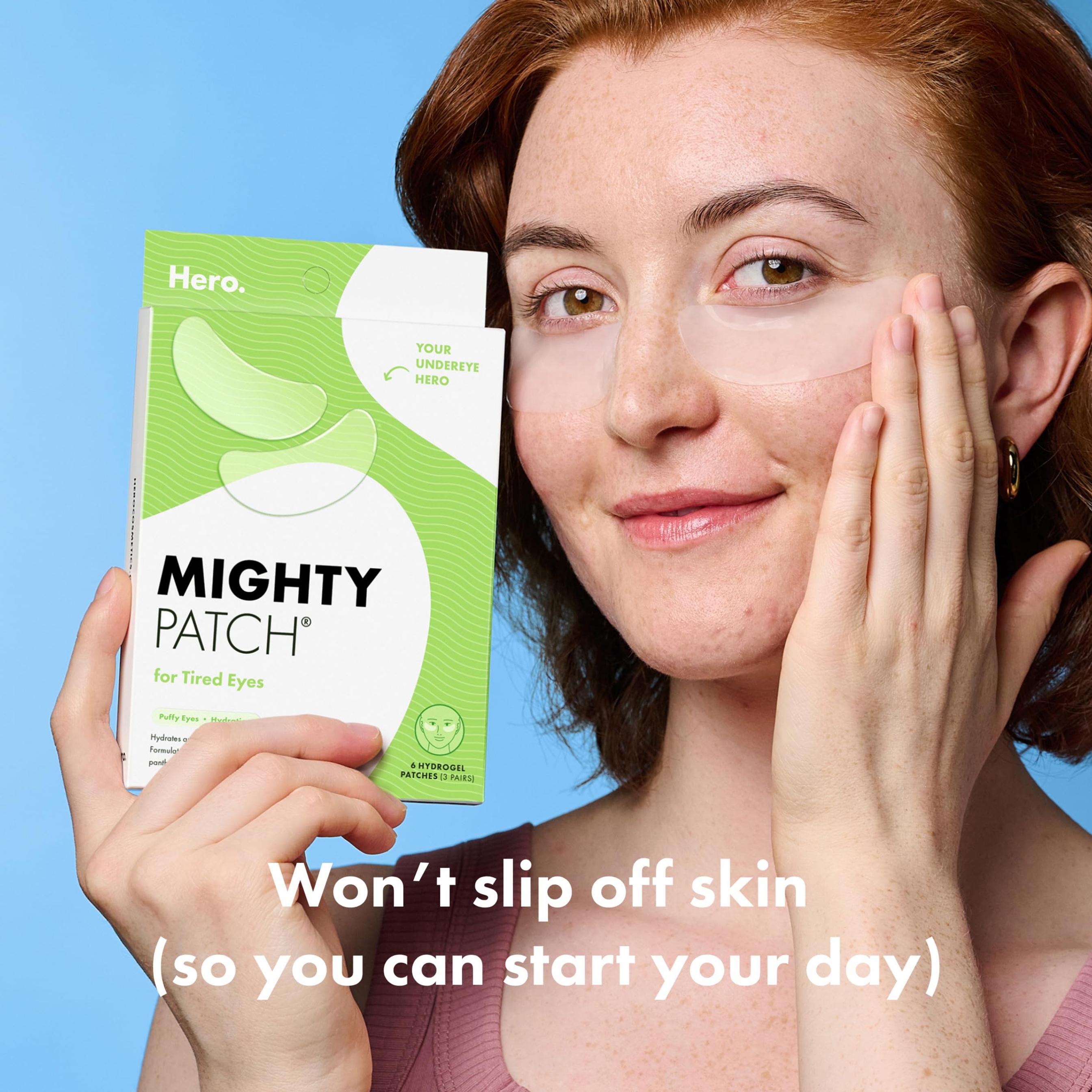 Mighty Patch Hero Cosmetics for Tired Eyes Patches, 6 Count - Cooling Hydrogel Patches Reduce Puffiness & Soothe Under Eyes 3