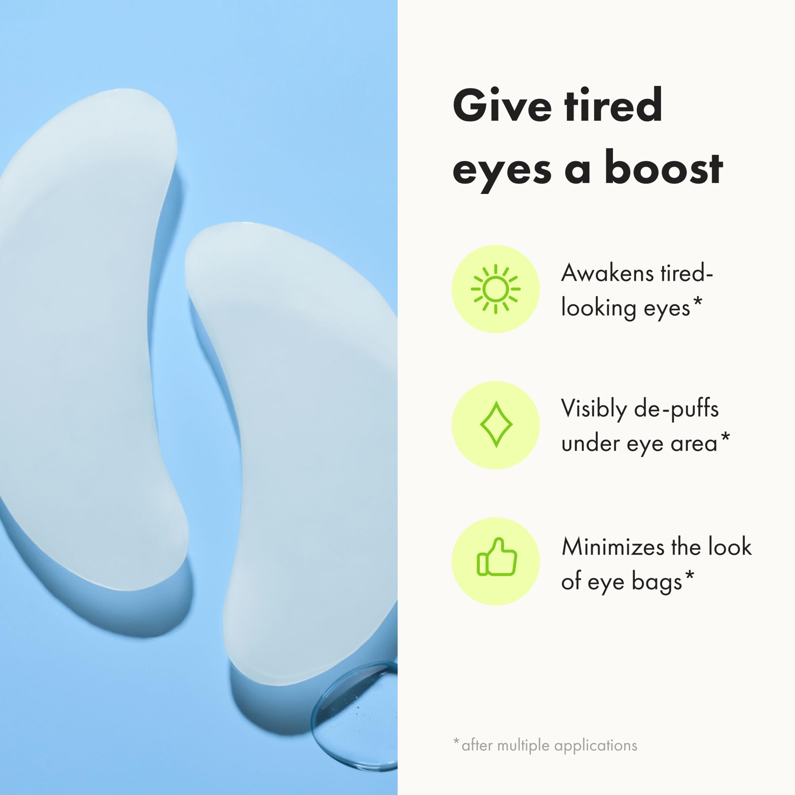 Mighty Patch Hero Cosmetics for Tired Eyes Patches, 6 Count - Cooling Hydrogel Patches Reduce Puffiness & Soothe Under Eyes 6
