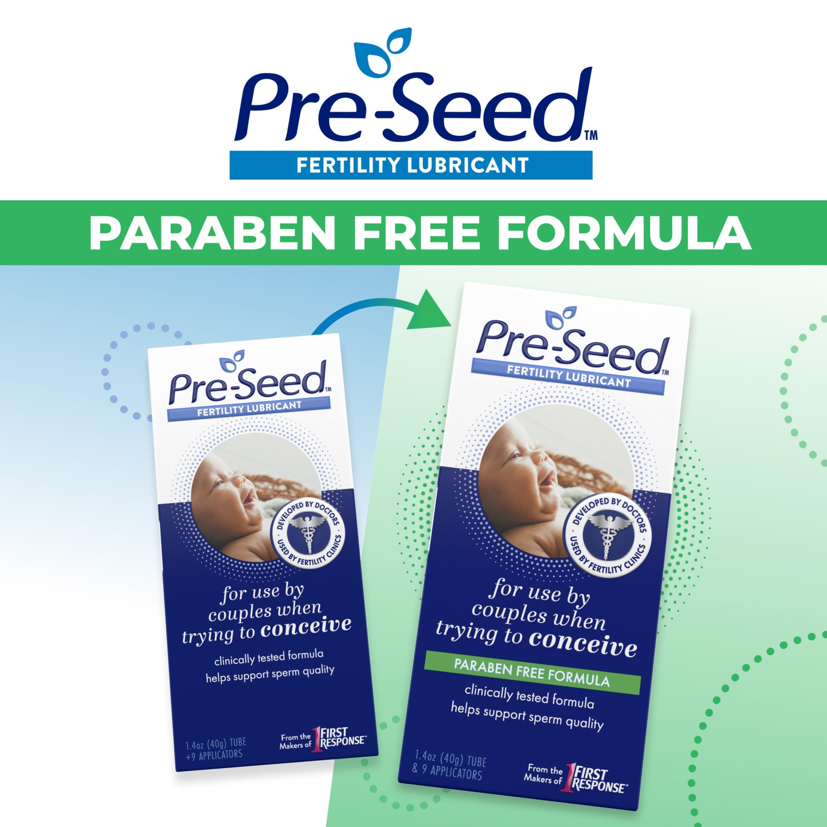 Pre-Seed Fertility Lubricant 1.4 oz - For Use by Couples Trying to Conceive, 9 Applicators Included 2