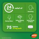 Zyrtec Allergy Medicine, Relief for Full 24 Hours, Cetirizine Tablets Take on Symptoms Like Sneezing, Runny Nose, Itchy, Watery Eyes, and Itchy Nose or Throat, 75 Count Size 3