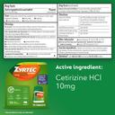 Zyrtec Allergy Medicine, Relief for Full 24 Hours, Cetirizine Tablets Take on Symptoms Like Sneezing, Runny Nose, Itchy, Watery Eyes, and Itchy Nose or Throat, 75 Count Size 8