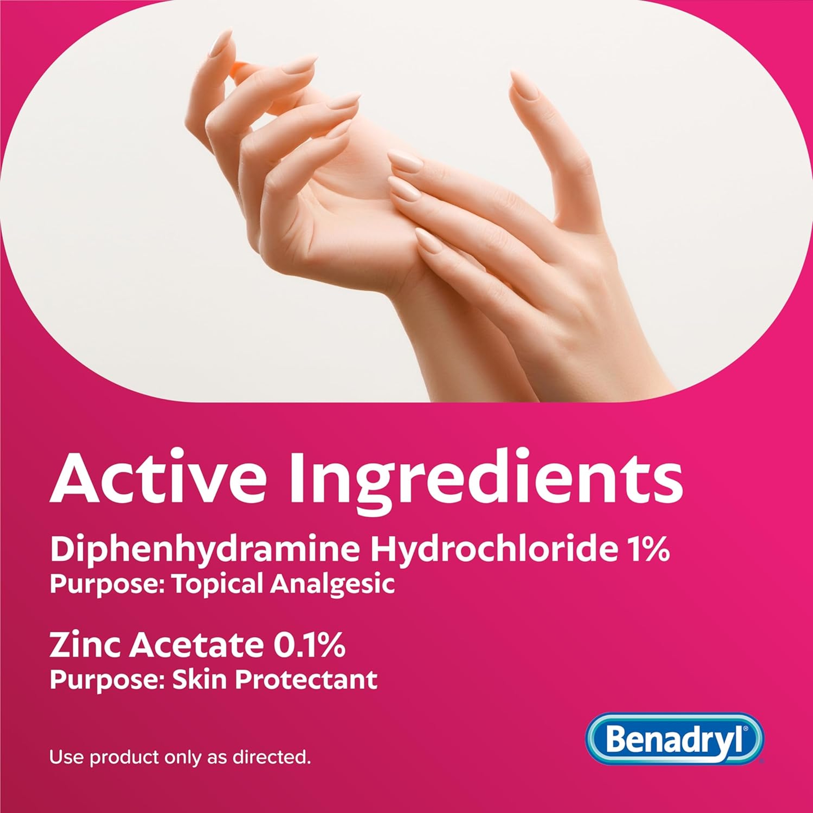 Benadryl Original Strength Itch Stopping Cream 1 oz - Topical Analgesic for Skin Relief 2