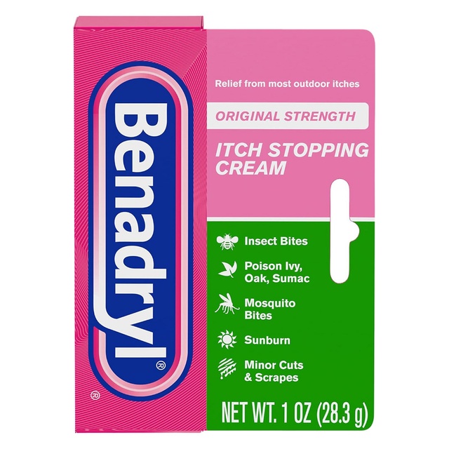 Benadryl Original Strength Itch Stopping Cream 1 oz - Topical Analgesic for Skin Relief