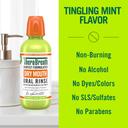 TheraBreath Dry Mouth Oral Rinse, Tingling Mint, 16 fl.oz - Alcohol-Free Mouthwash Helps Soothe & Moisturize 5