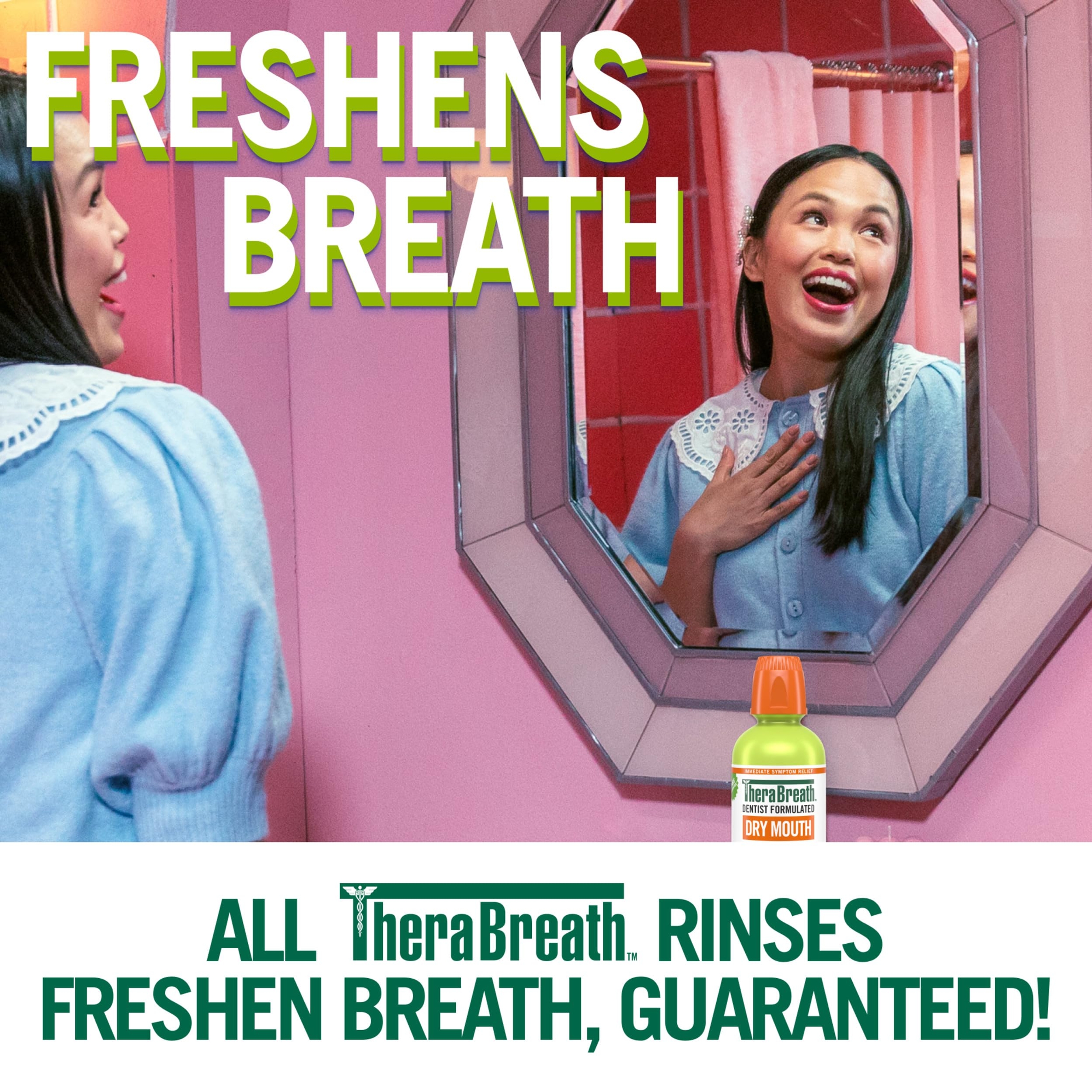 TheraBreath Dry Mouth Oral Rinse, Tingling Mint, 16 fl.oz - Alcohol-Free Mouthwash Helps Soothe & Moisturize 6