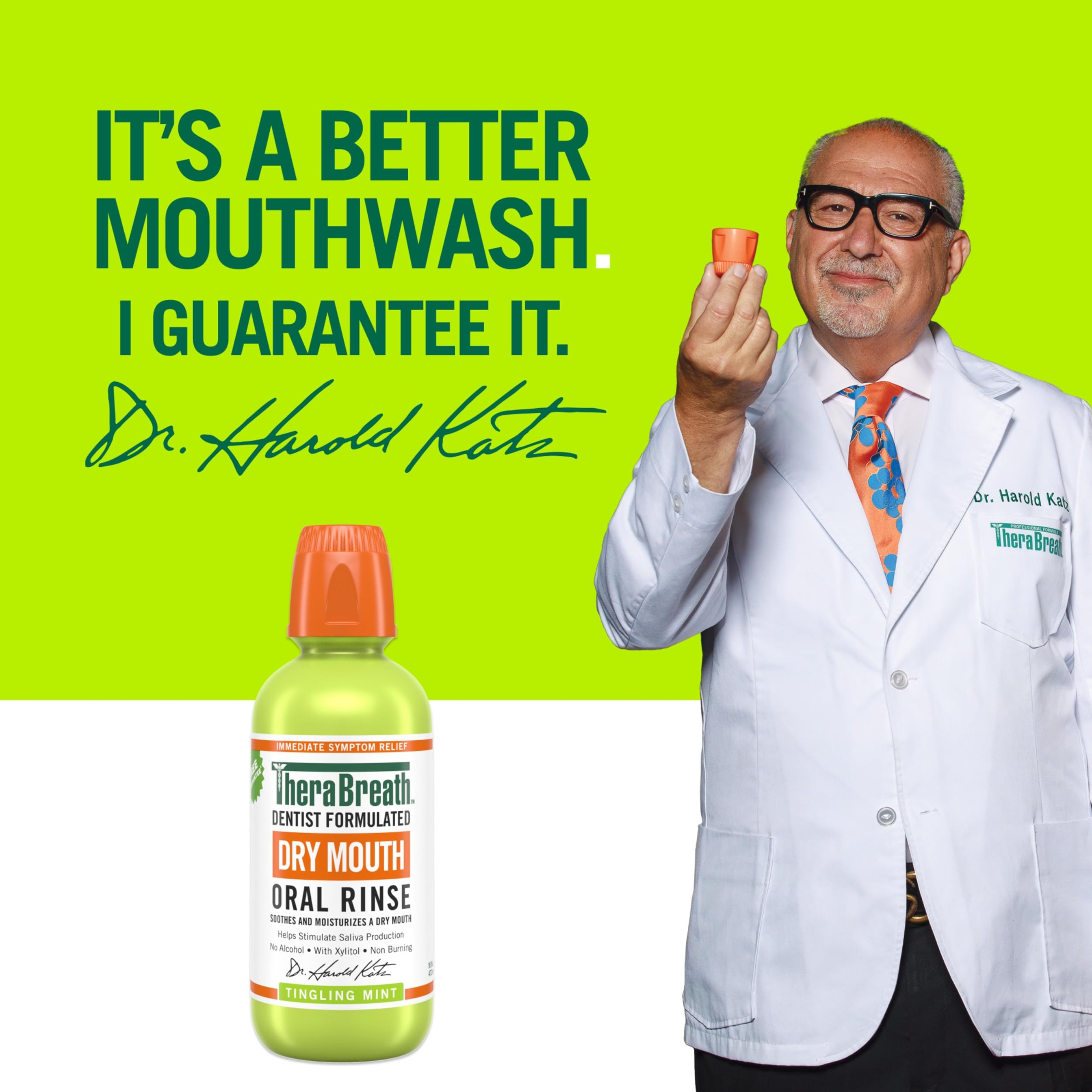 TheraBreath Dry Mouth Oral Rinse, Tingling Mint, 16 fl.oz - Alcohol-Free Mouthwash Helps Soothe & Moisturize 7