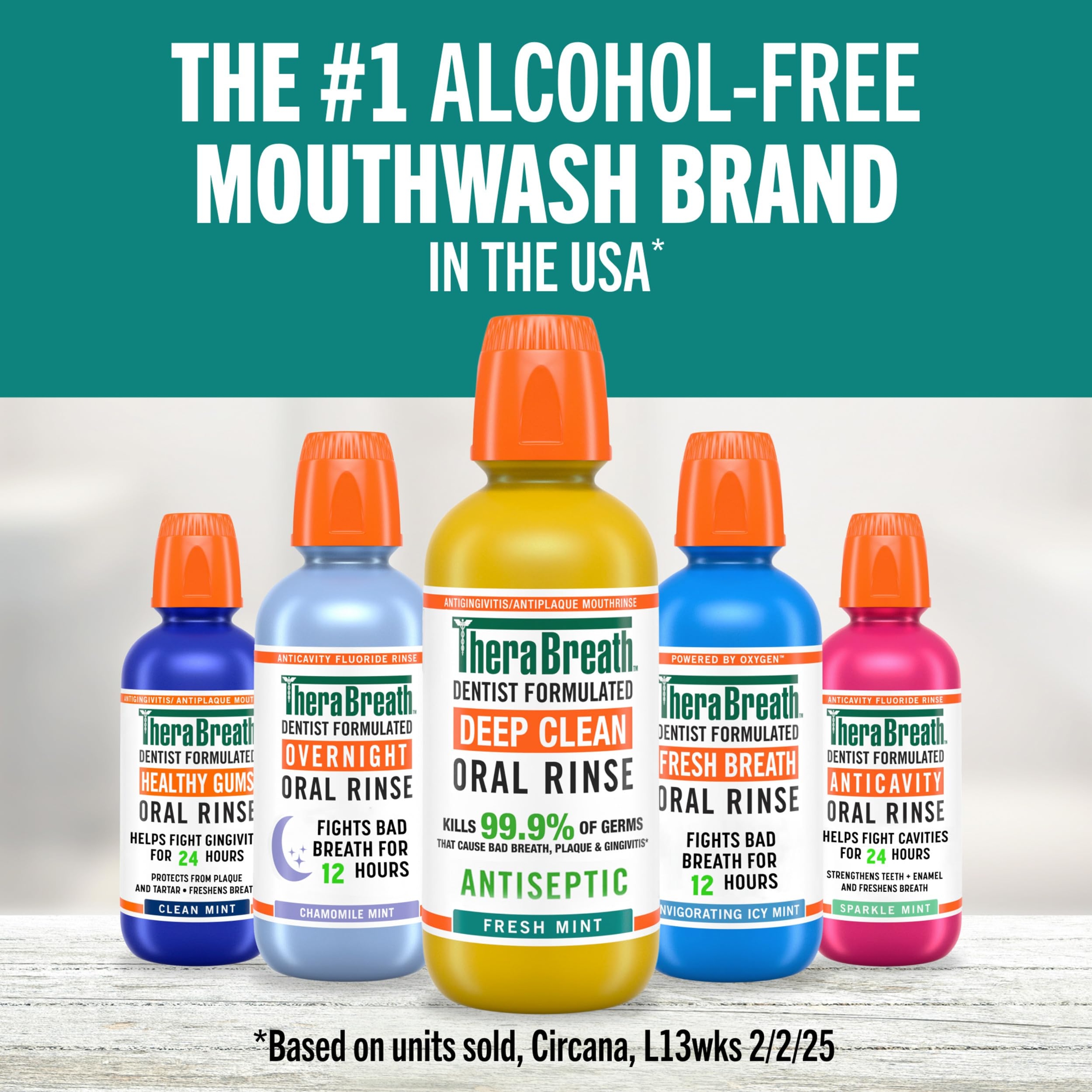 TheraBreath Dry Mouth Oral Rinse, Tingling Mint, 16 fl.oz - Alcohol-Free Mouthwash Helps Soothe & Moisturize 8