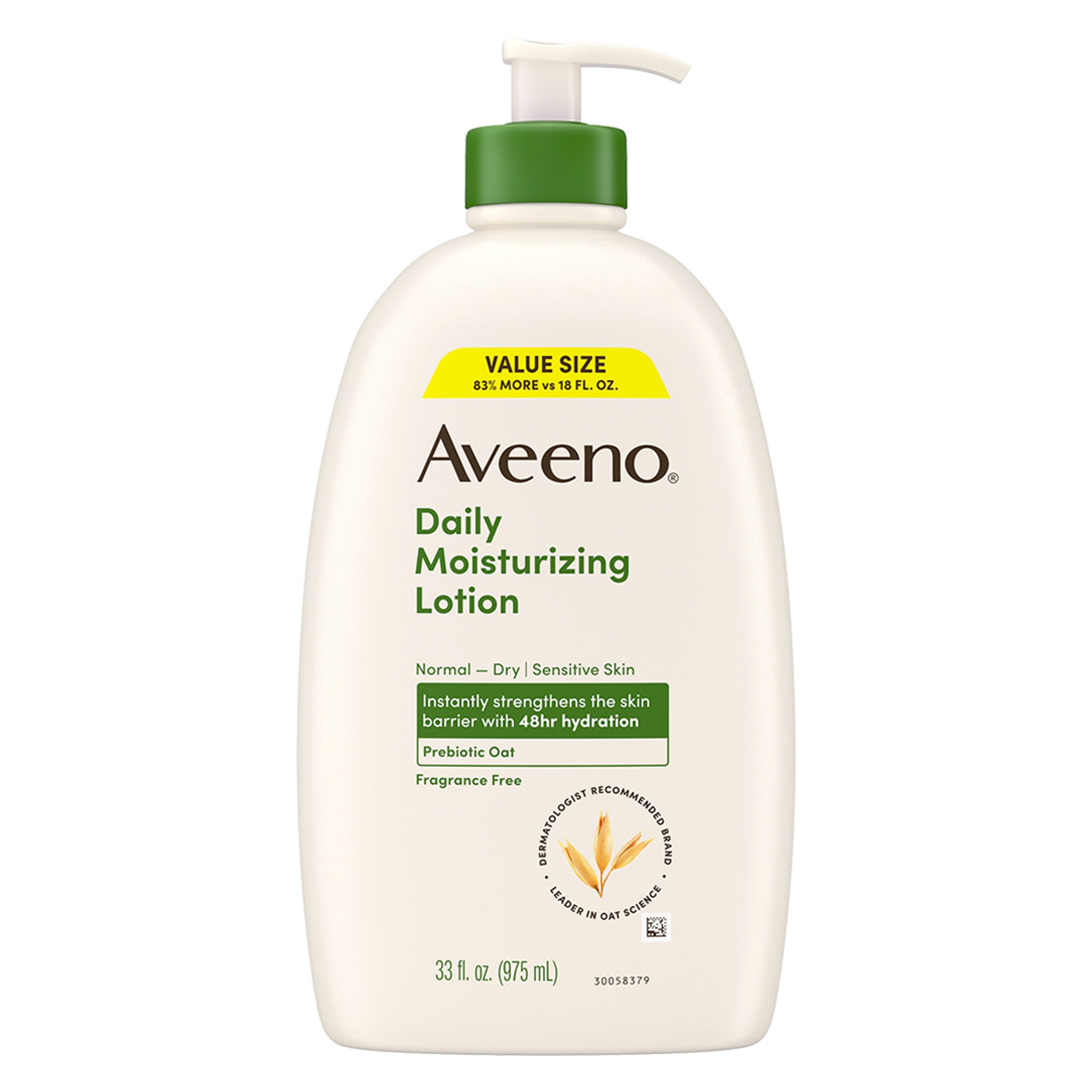 Aveeno Daily Moisturizing Body Lotion with Soothing Oat 33 fl.oz - Fragrance Free Lotion for Normal To Dry & Sensitive Skin 1