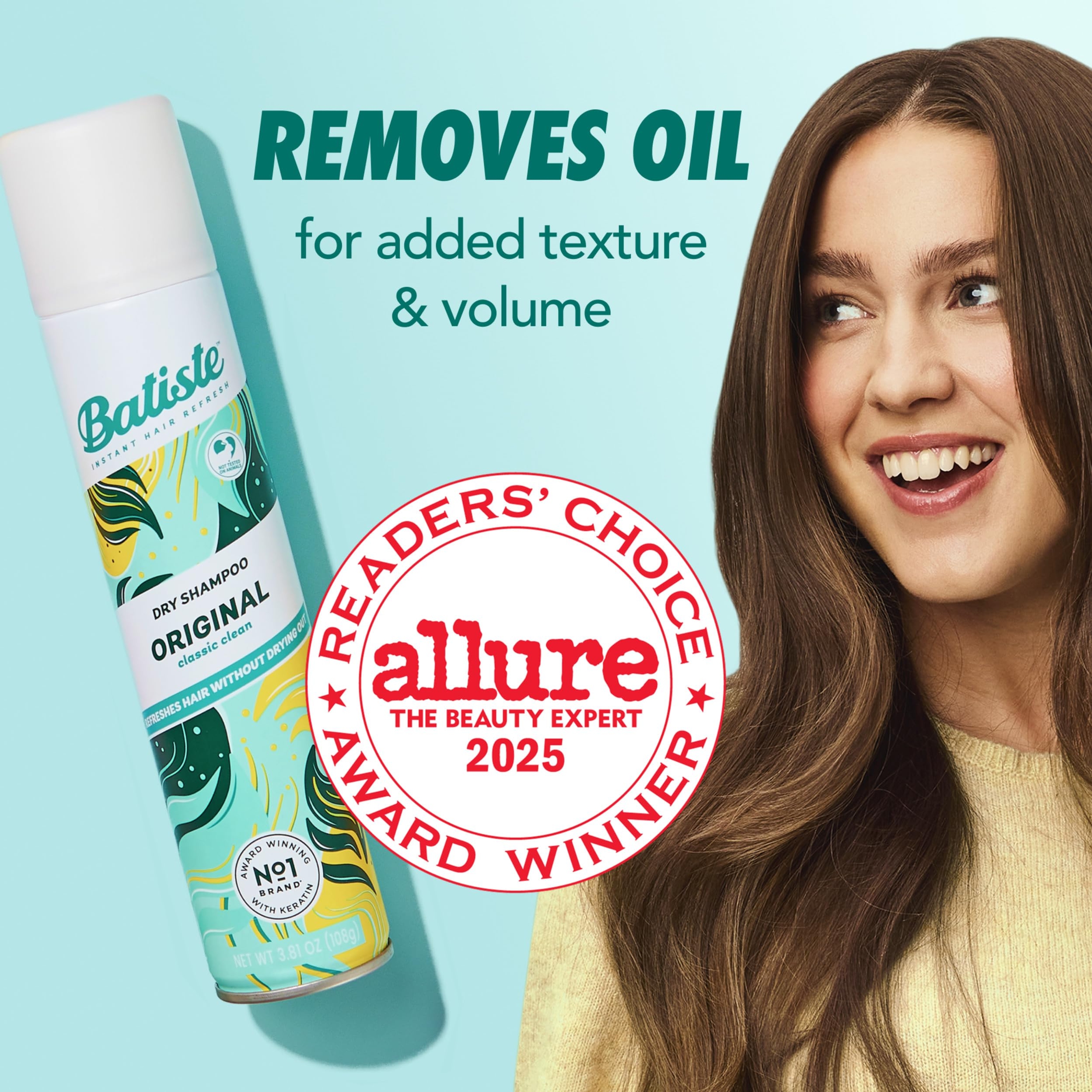 Batiste Dry Shampoo, Original, 5.71 oz - Absorbs Oil & Grease, Classic Clean Scent 4